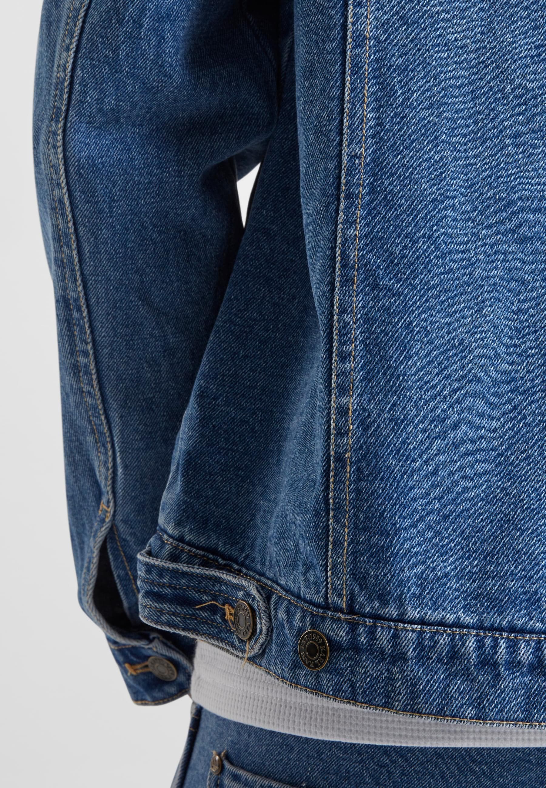 Karl Kani Jeansjacke »Karl Kani Herren KM224-030-1 KK OG Patched Denim Jacket«, (1 St.), ohne Kapuze