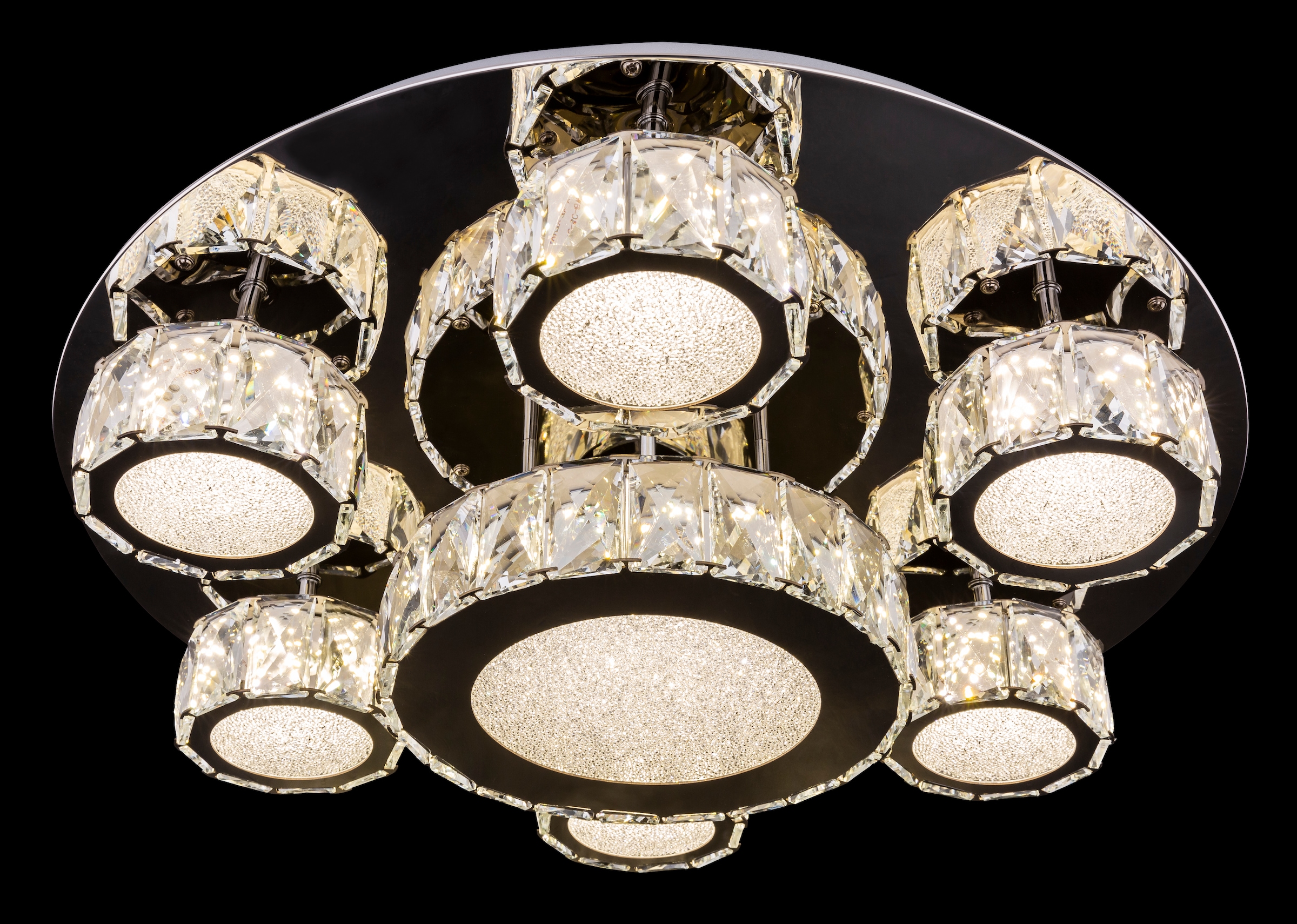 GLOBO LIGHTING LED Deckenleuchte »AMUR«, Leuchtmittel LED-Modul | LED fest integriert, Deckenlampe/rund/Wohnzimmer/Schlafzimmer/modern
