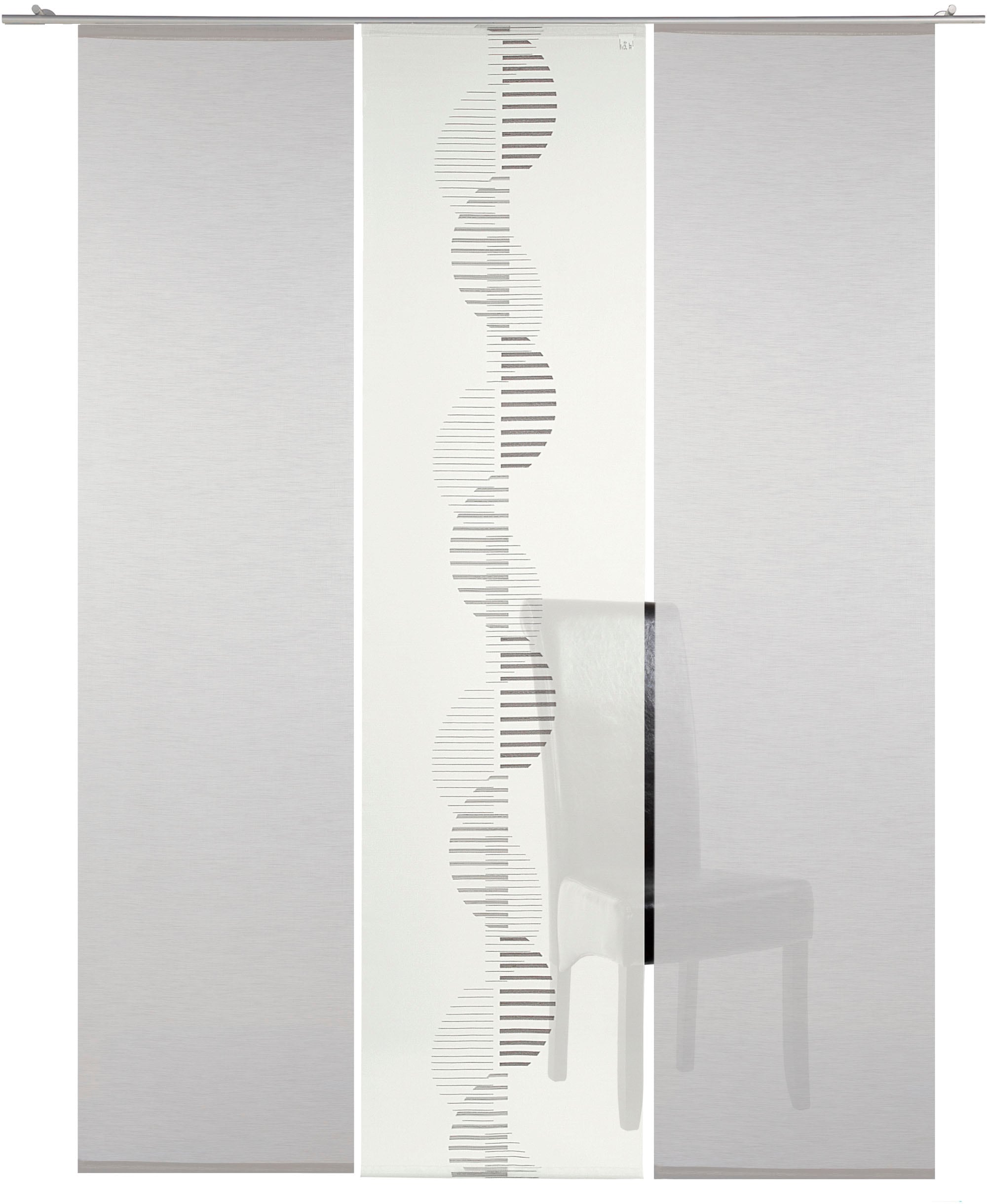 Neutex for you Schiebegardine "Indie" Paneelwagen 3 Stk. tlg. moderne Natur günstig online kaufen