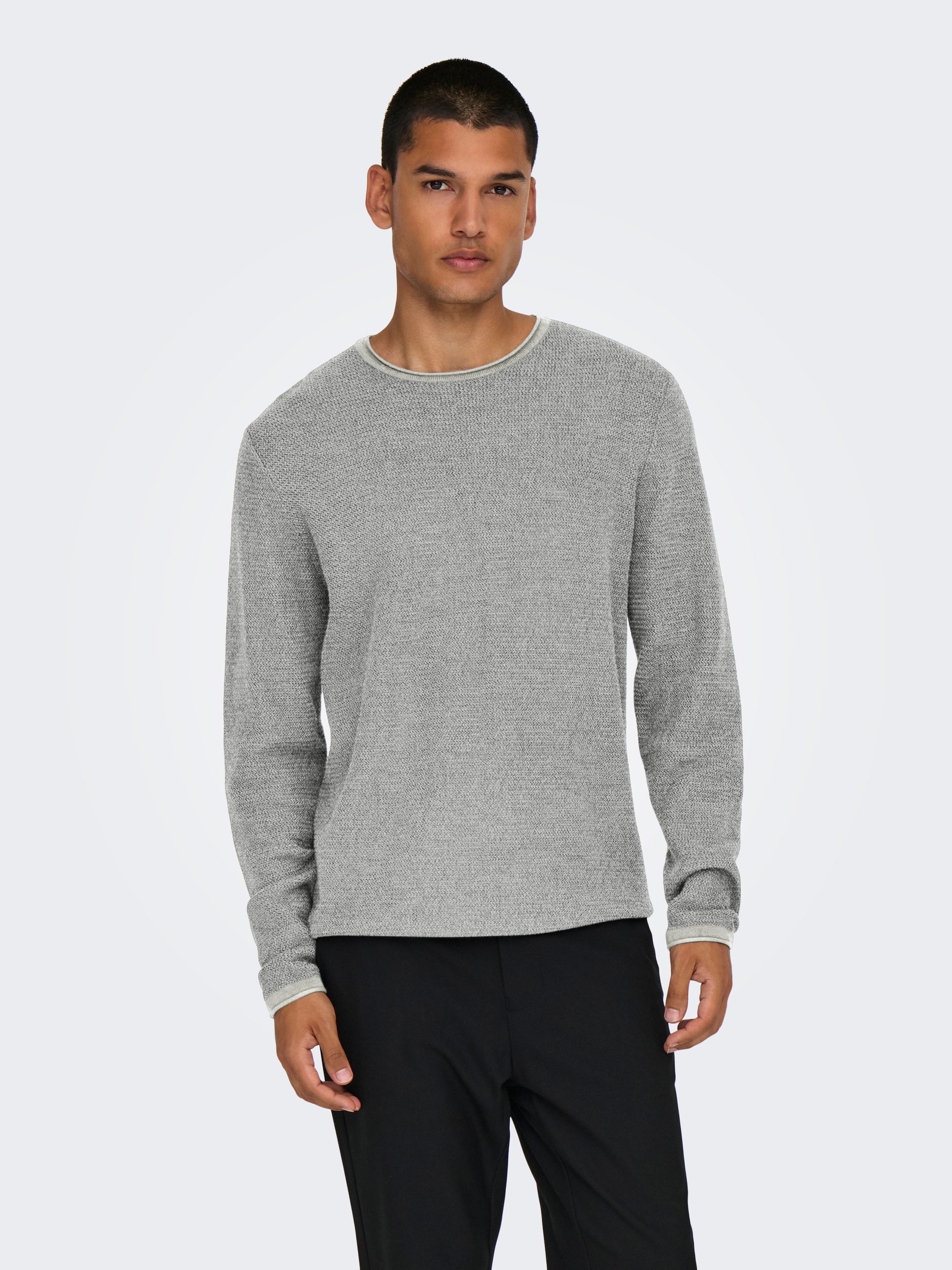 ONLY & SONS Strickpullover "ONSERIC REG 12 STRUC CREW KNIT" günstig online kaufen