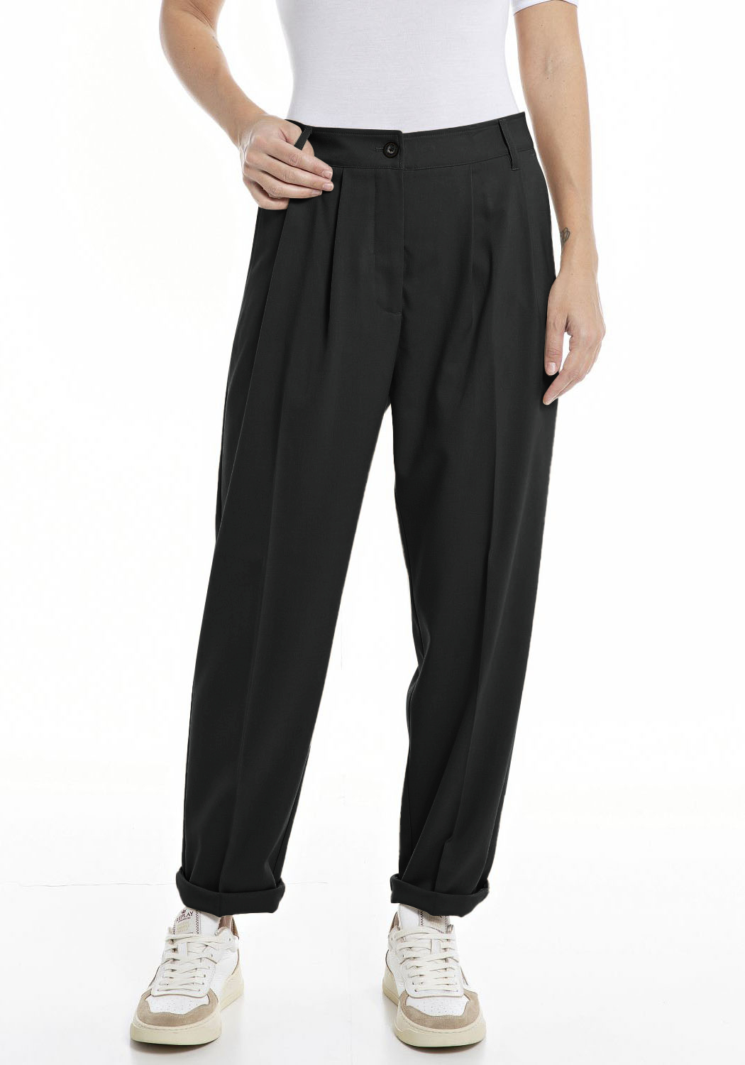 Bundfaltenhose