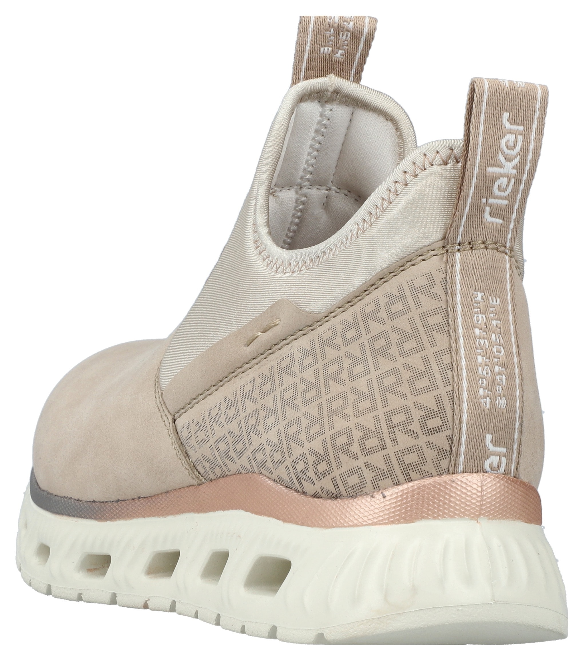 RIEKER Sport Schlupfboots, High-Top-Sneaker, Schlupfboots mit elastischem Schaft