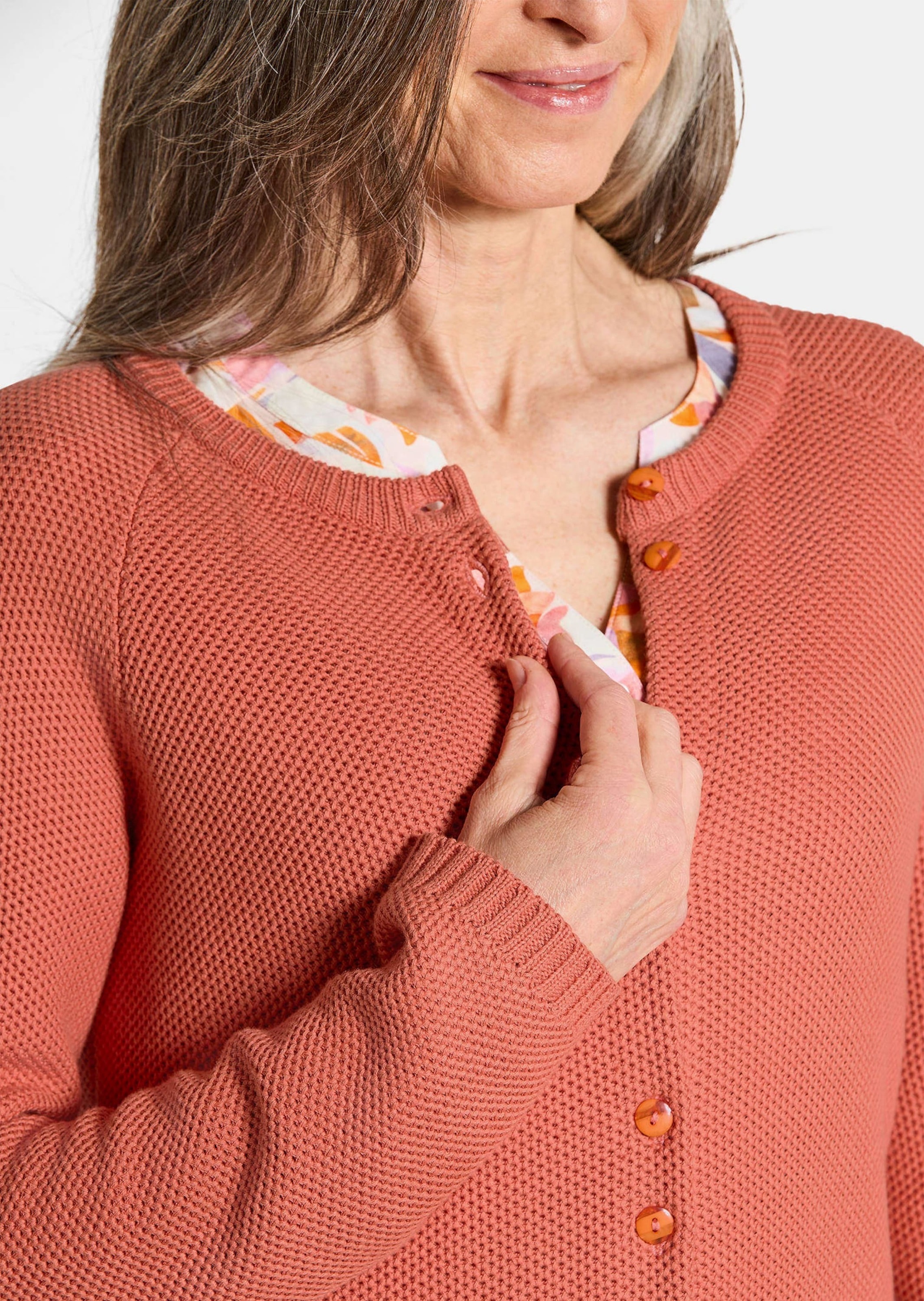GOLDNER Strickjacke »Strickjacke aus reiner Baumwolle«
