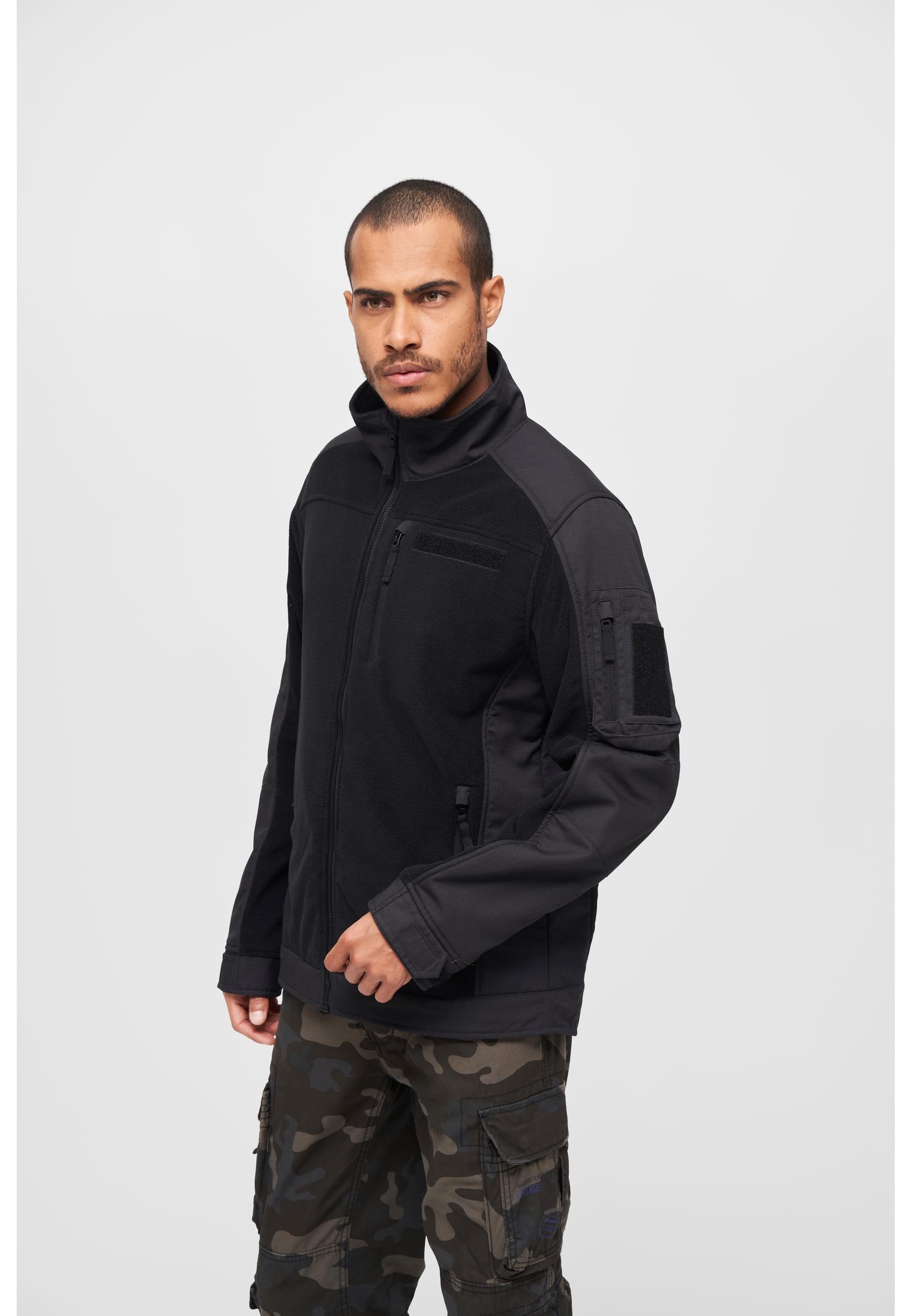 Brandit Allwetterjacke »Brandit Herren Fleecejacket Ripstop«, (1 St.), ohne Kapuze