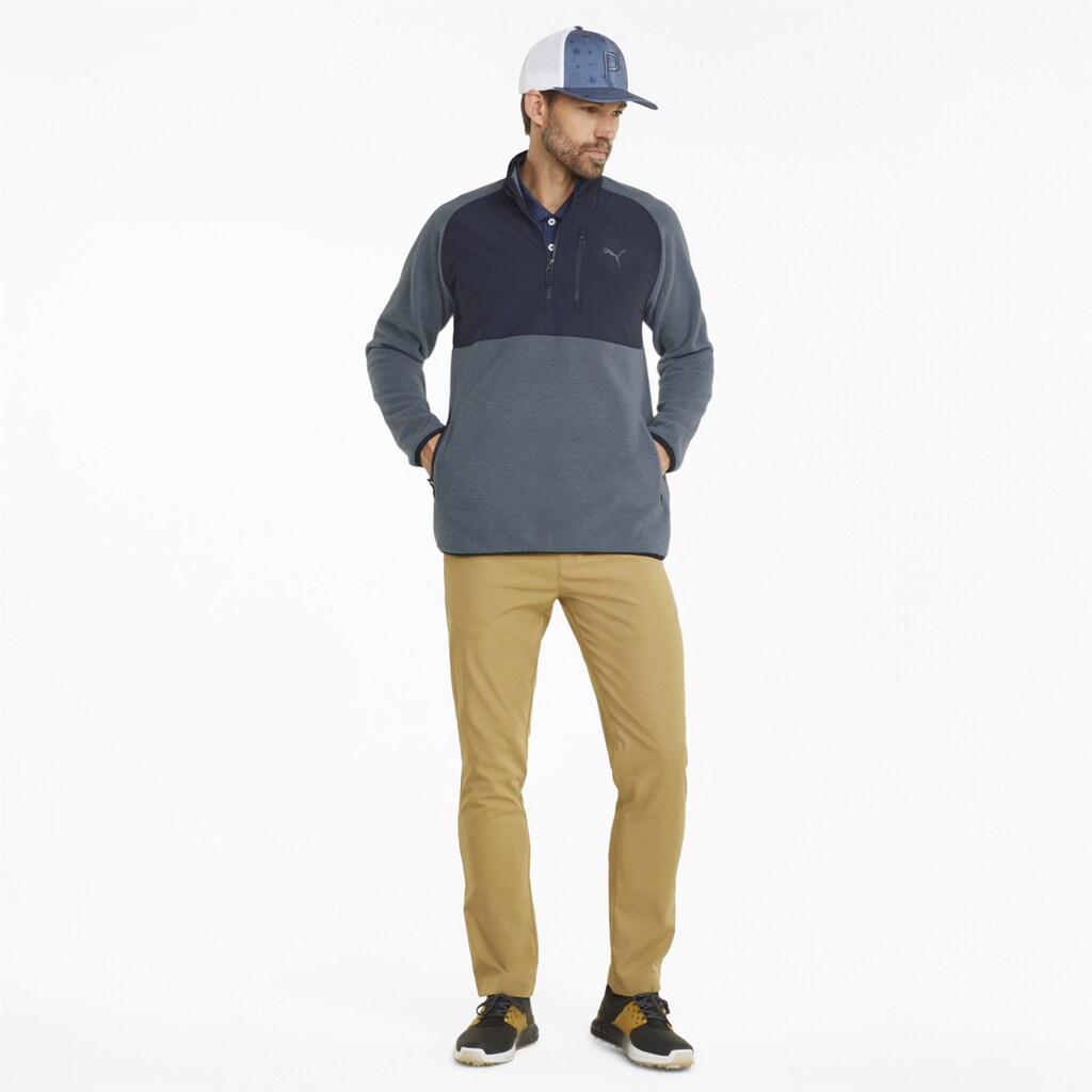 PUMA Trainingspullover »Sherpa Herren Golf Sweatshirt mit kurzem Reißverschluss«