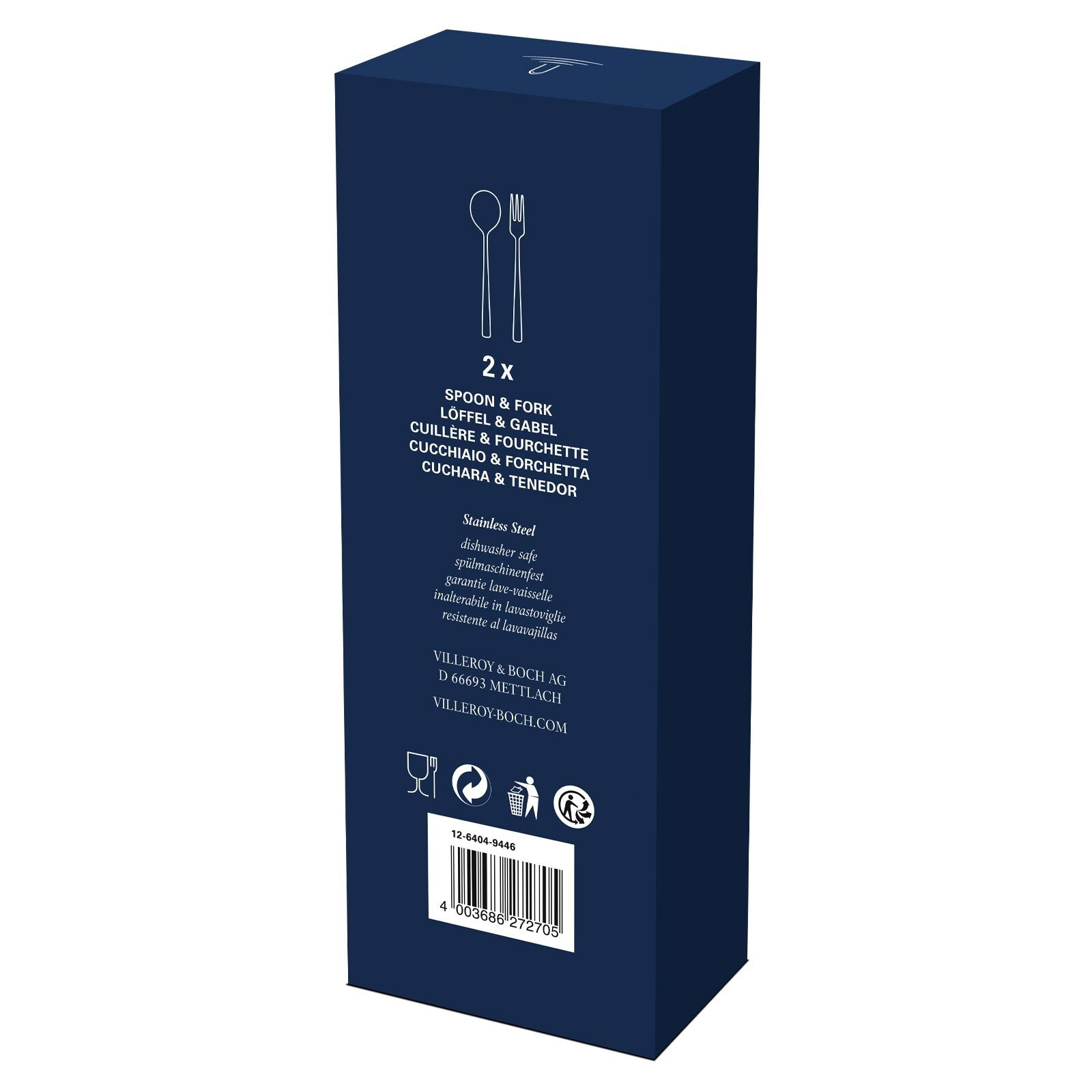 Villeroy & Boch Besteck-Set »Spaghetti Besteck-Set Daily Line 21,5 cm silber«