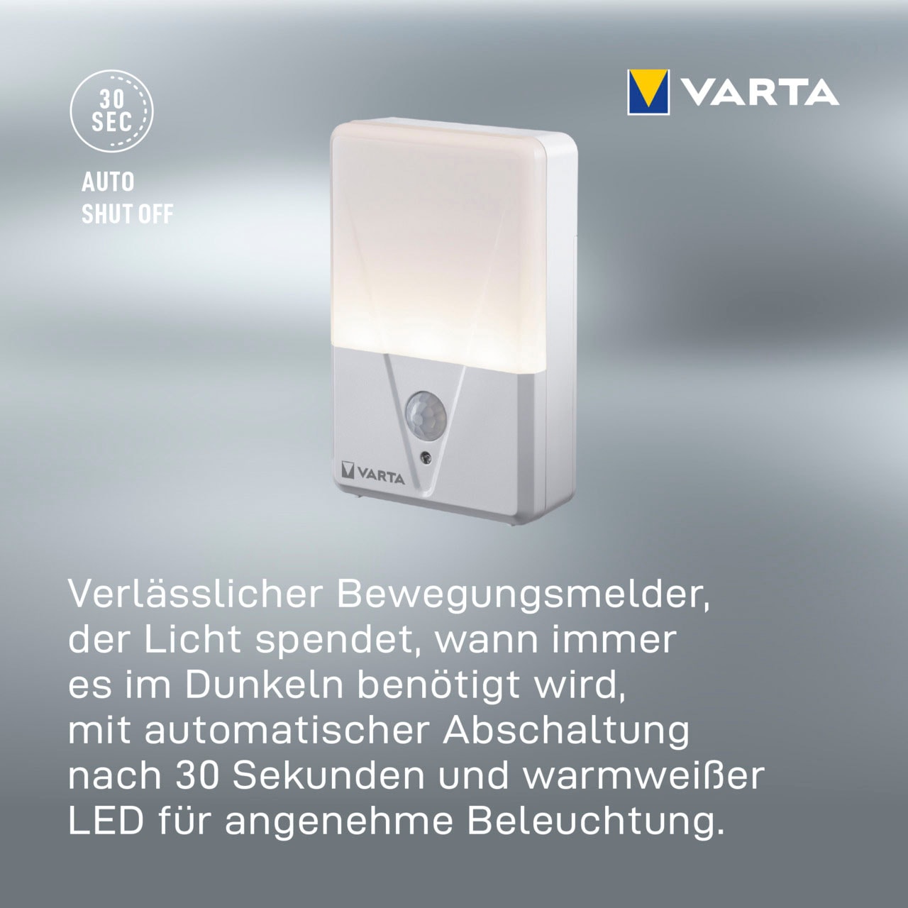 VARTA Nachtlicht »VARTA Motion Sensor Nachtlicht ist batteriebetrieben inkl.  3xAAA« | BAUR | Nachtlichter
