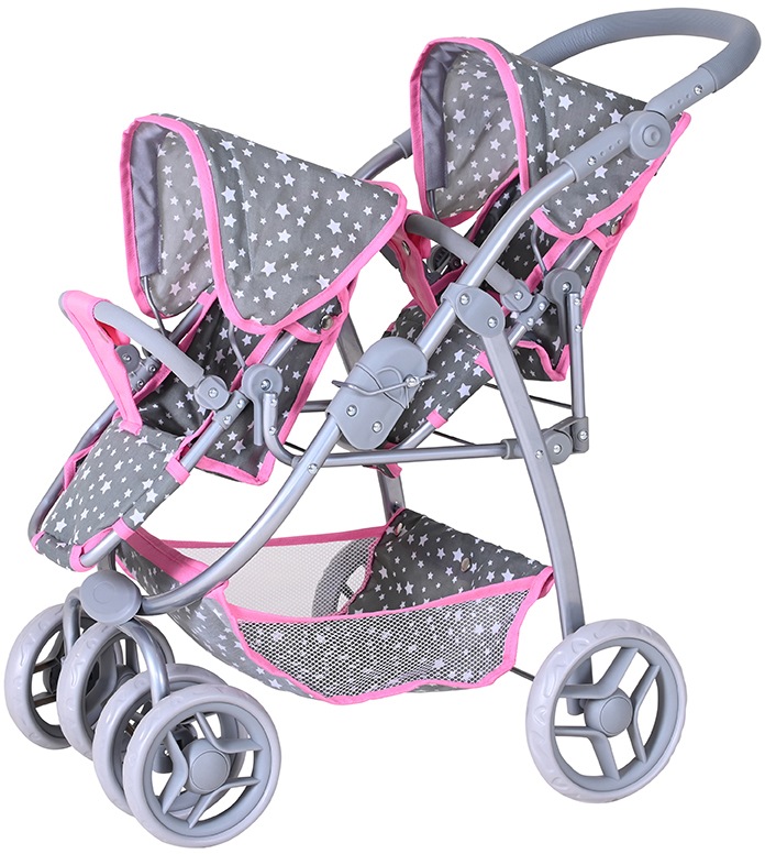 Knorrtoys® Puppen-Zwillingsbuggy »Milo - Star Grey« kaufen