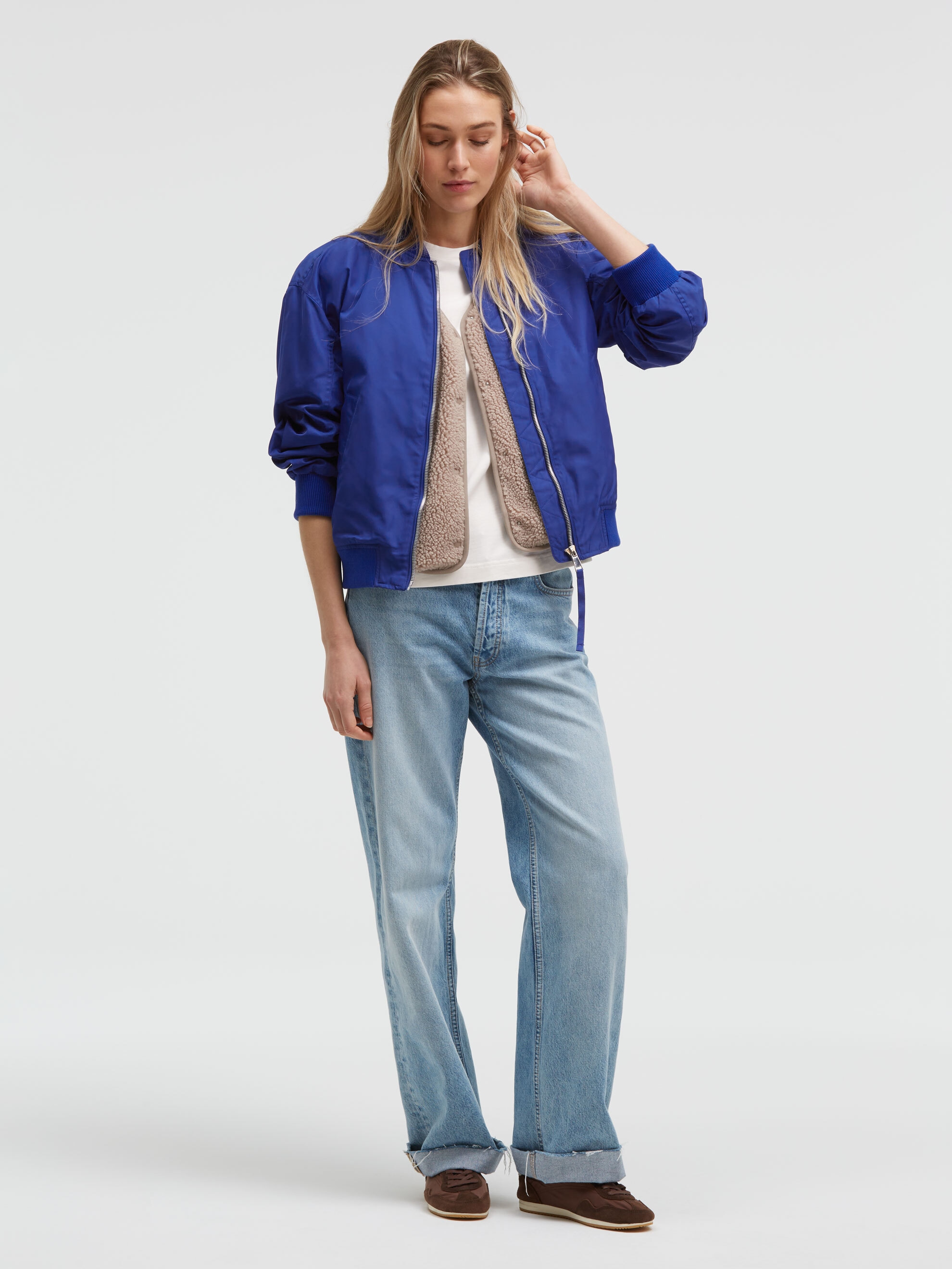 SENSES.THE LABEL Blouson ohne Kapuze mit Innentasche