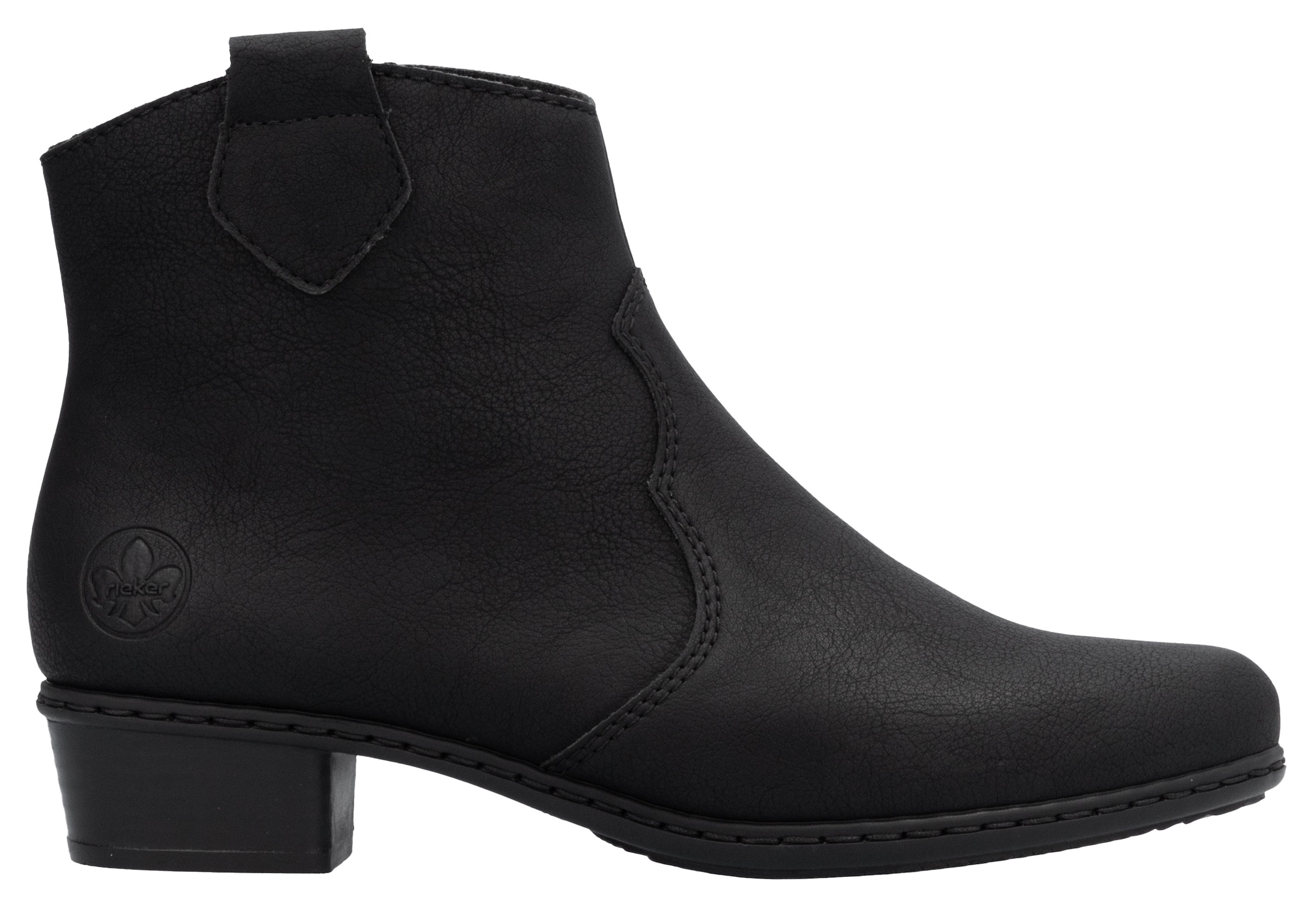 Rieker Westernstiefelette, Stiefelette, Cowboyboots, Blockabsatz, mit Innenreißverschluss