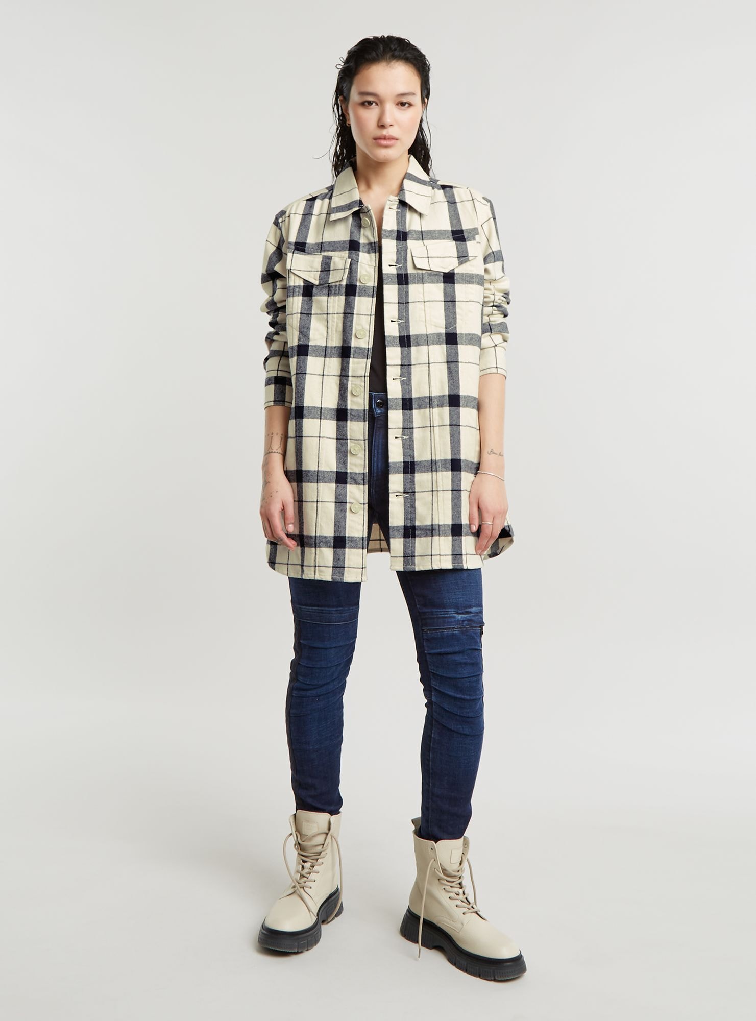 G-STAR Langarmshirt »Boyfriend Overshirt«
