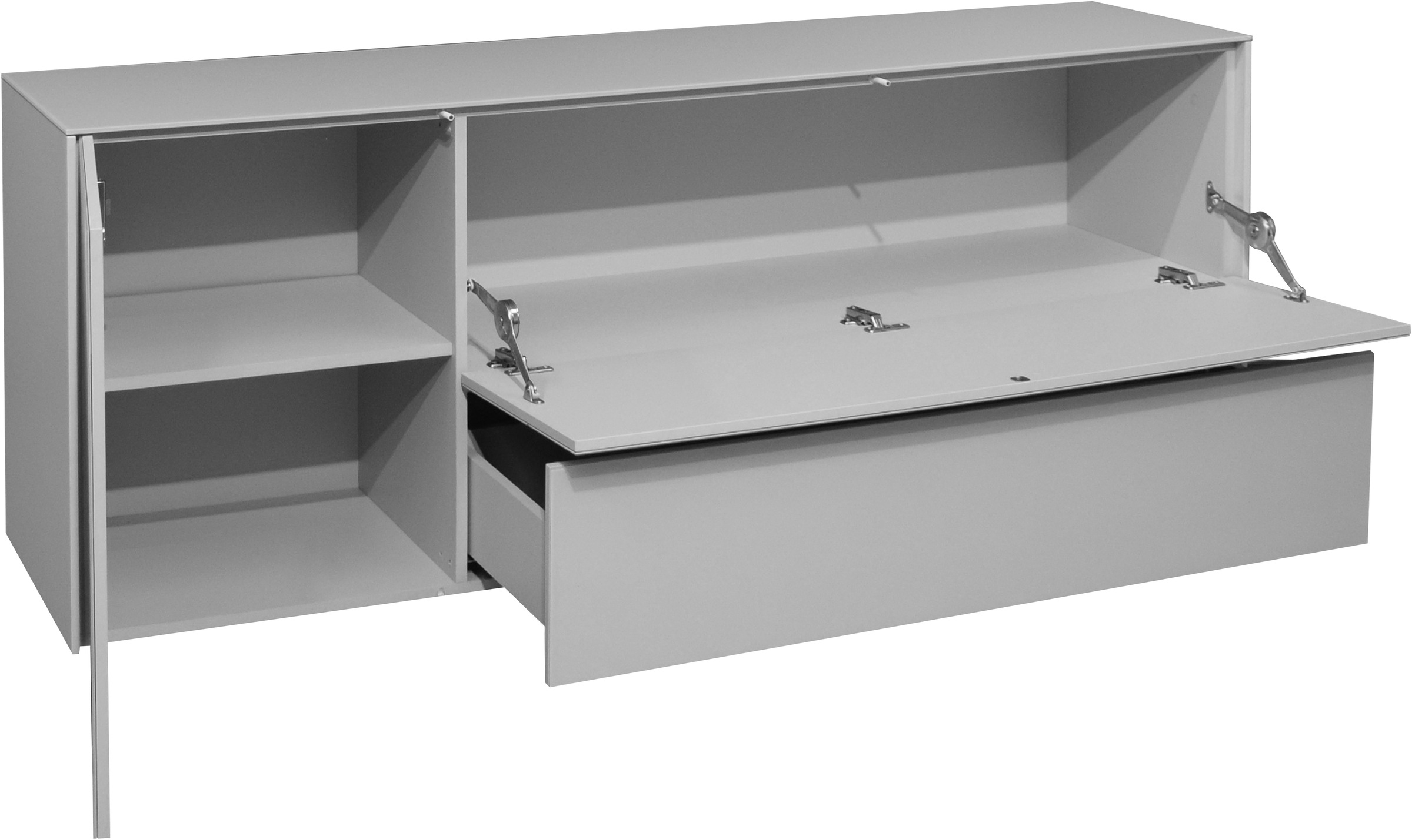 Thumbnail - Mäusbacher Lowboard "Imola TOPSELLER", Mäusbacher Lowboard, mit Glasfront und Glasoberplatte, 1 Schublade