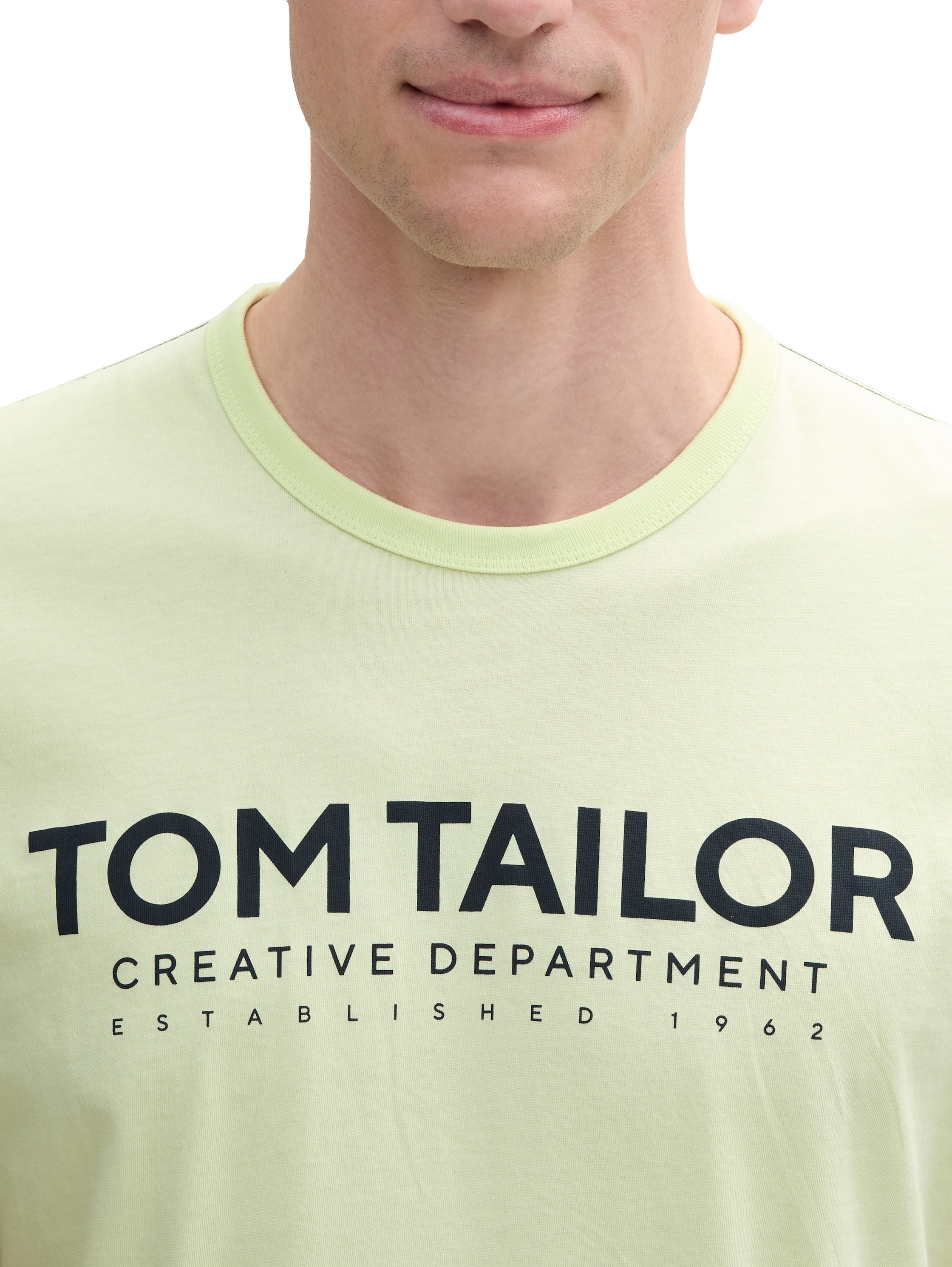 TOM TAILOR Rundhalsshirt, mit Logoprint