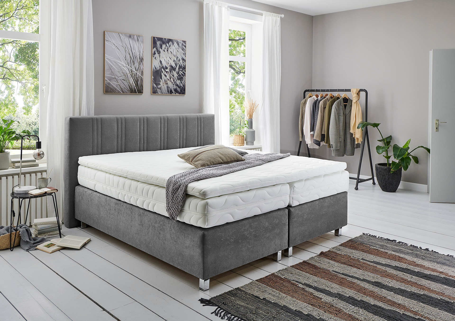 Westfalia Schlafkomfort Boxspringbett wahlweise mit Bettkasten und Topper günstig online kaufen