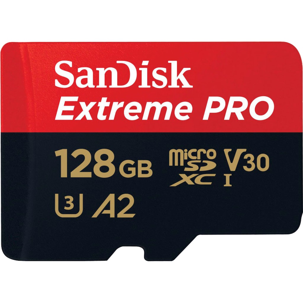 Sandisk Speicherkarte »Extreme PRO microSDXC™-UHS-I-KARTE«, (Video Speed Class 30 (V30)/UHS Speed Class 3 (U3) 200 MB/s Lesegeschwindigkeit)