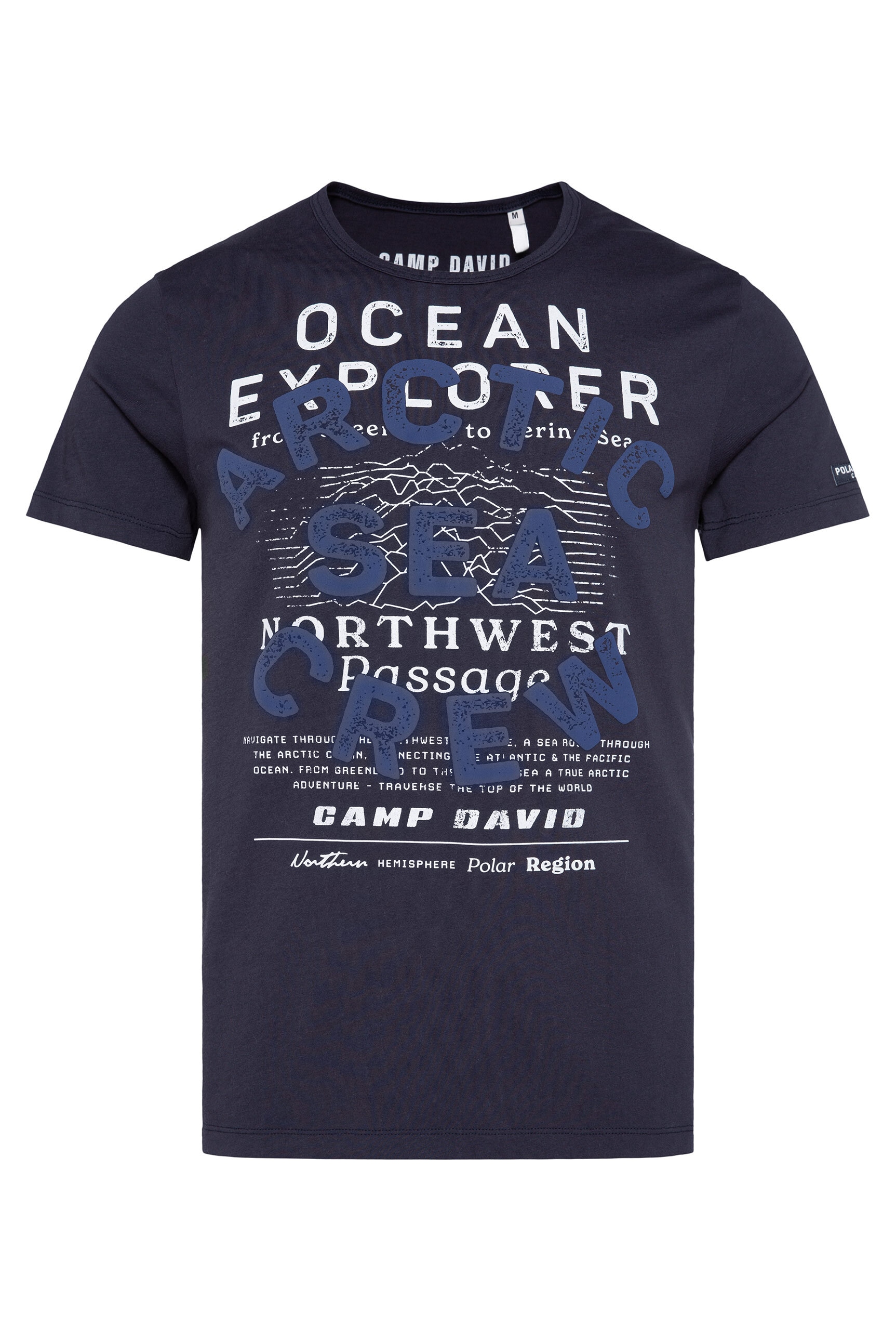 CAMP DAVID Rundhalsshirt, aus Baumwolle