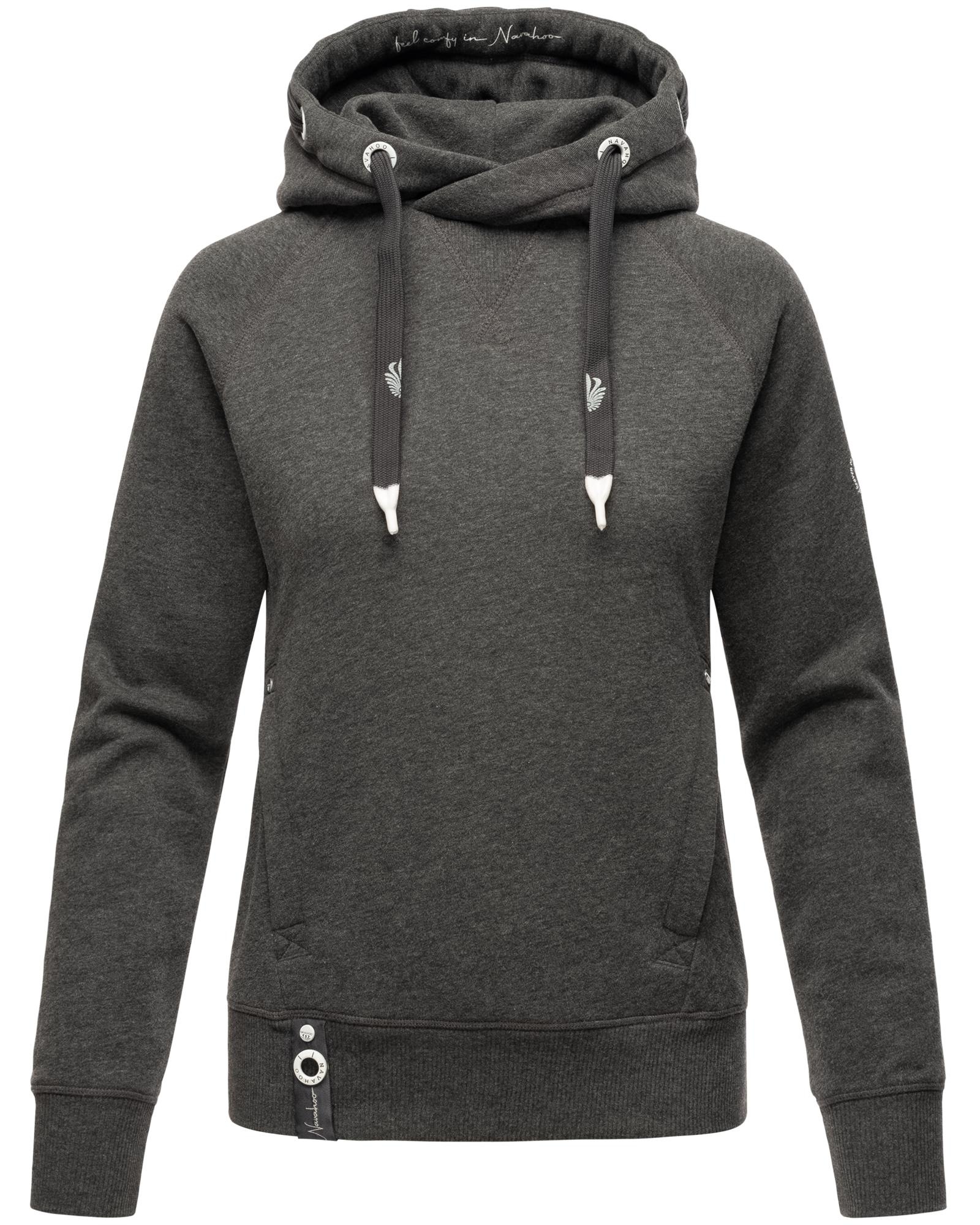 Navahoo Kapuzensweatshirt »Liebesmäuschen«, Kuscheliger Damen Hoodie mit dicken Tunnelzugkordeln