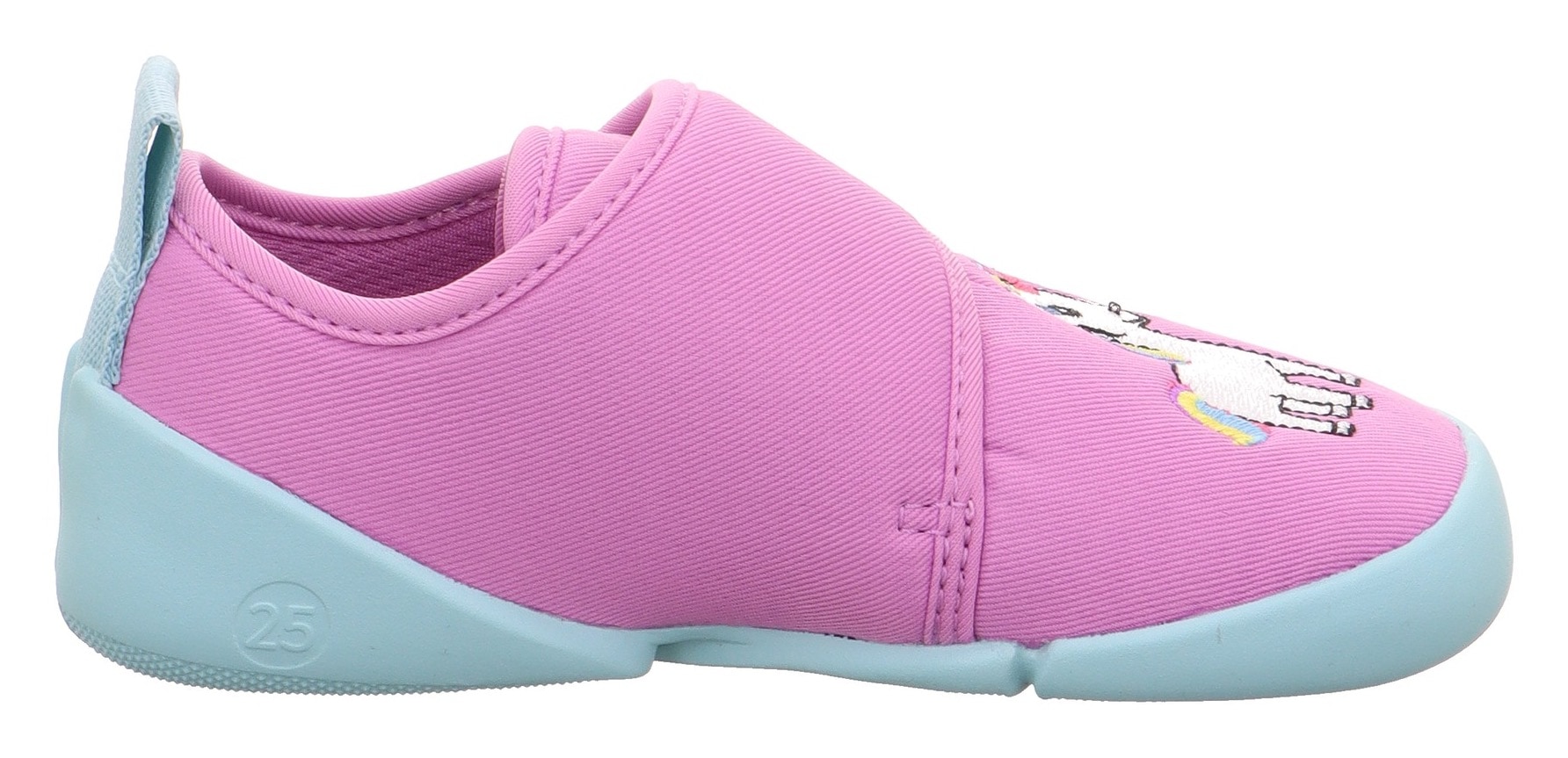 Superfit Hausschuh »VENTI WMS: Weit«, Barfußschuh mit Klettverschluss, Größenschablone zum Download