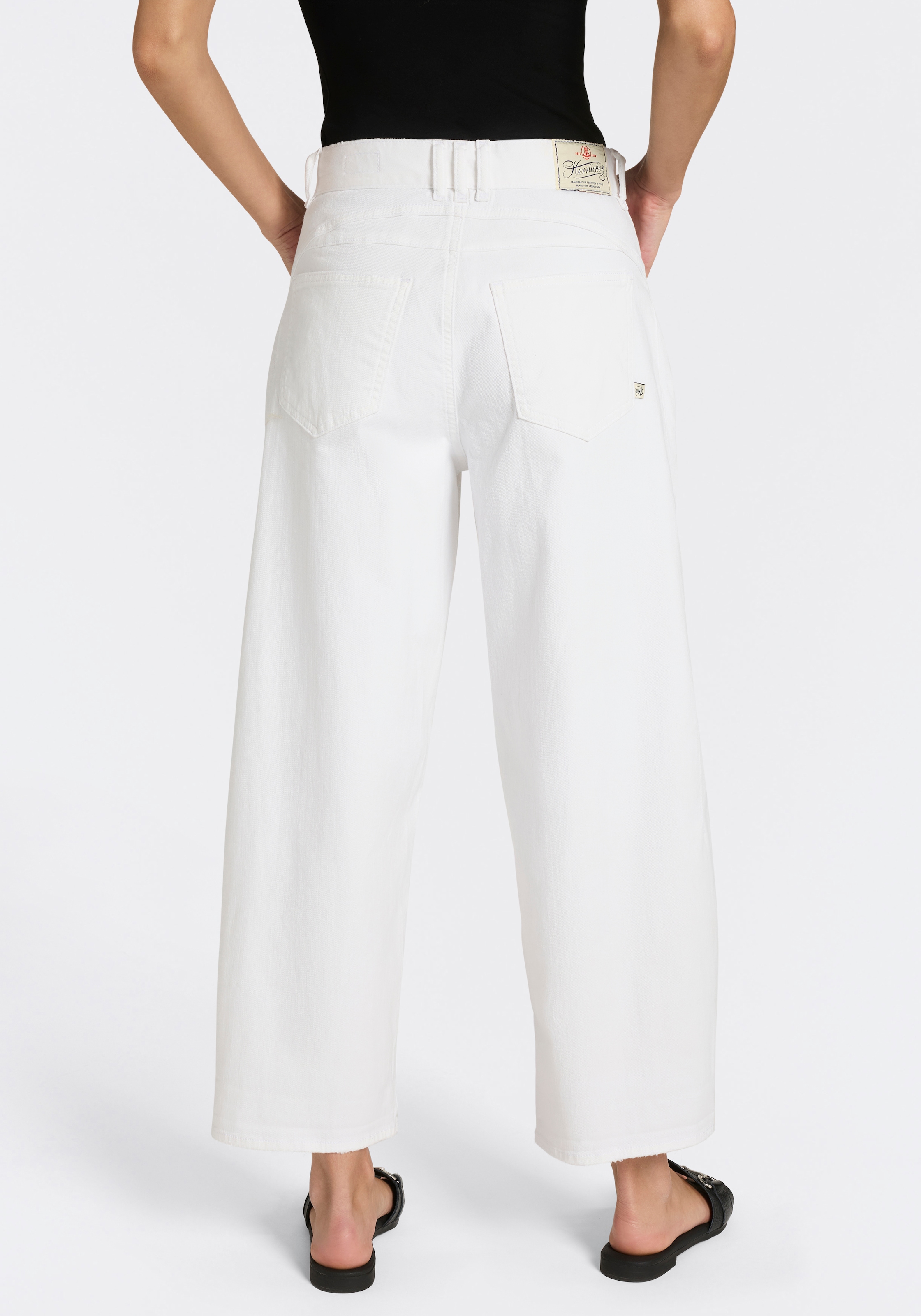 Herrlicher 5-Pocket-Jeans »Barrow Denim White Stretch« im Barrel Fit, Abnäher