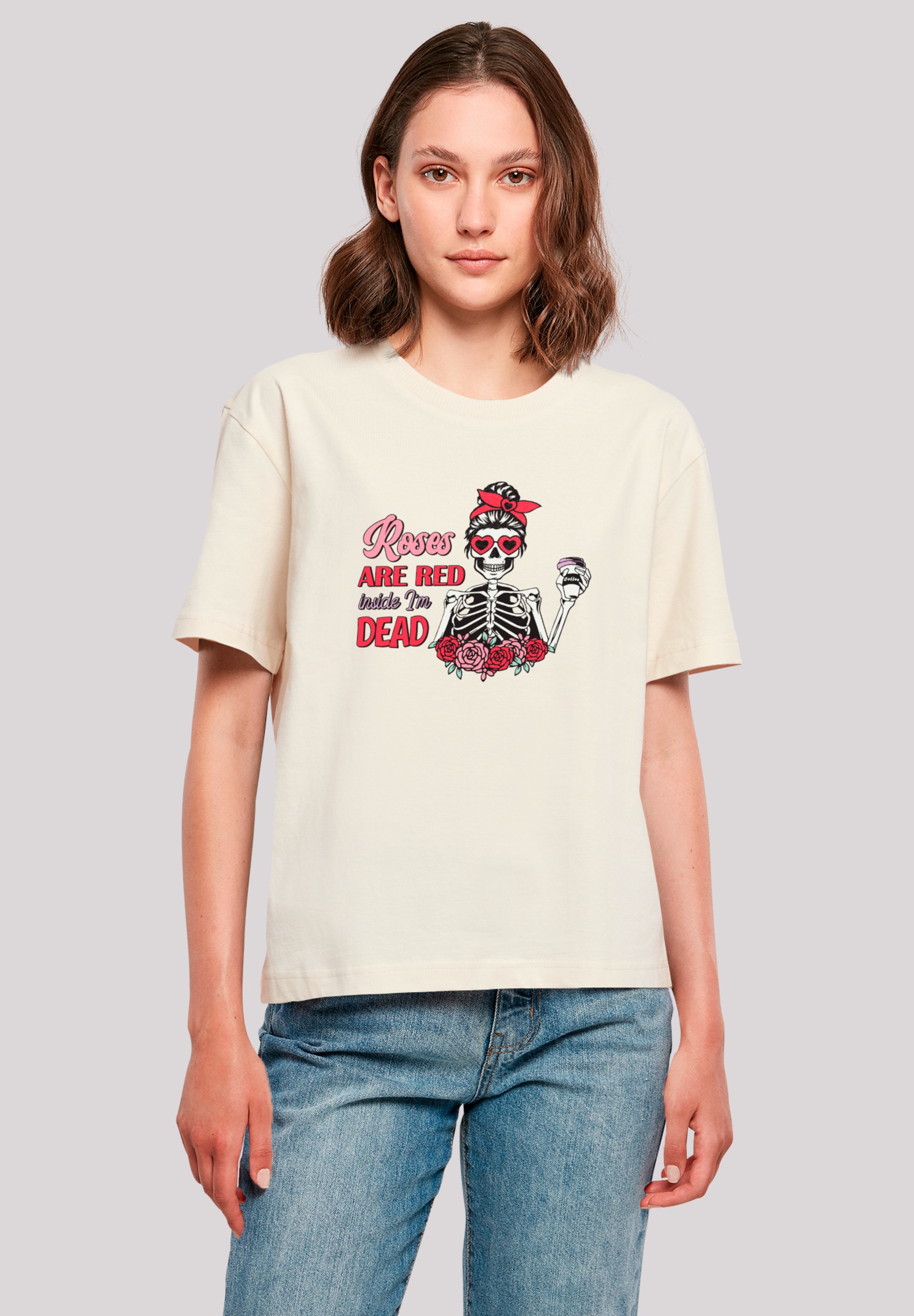 F4NT4STIC T-Shirt "Anti Valentinstag Roses are red", Premium Qualität günstig online kaufen