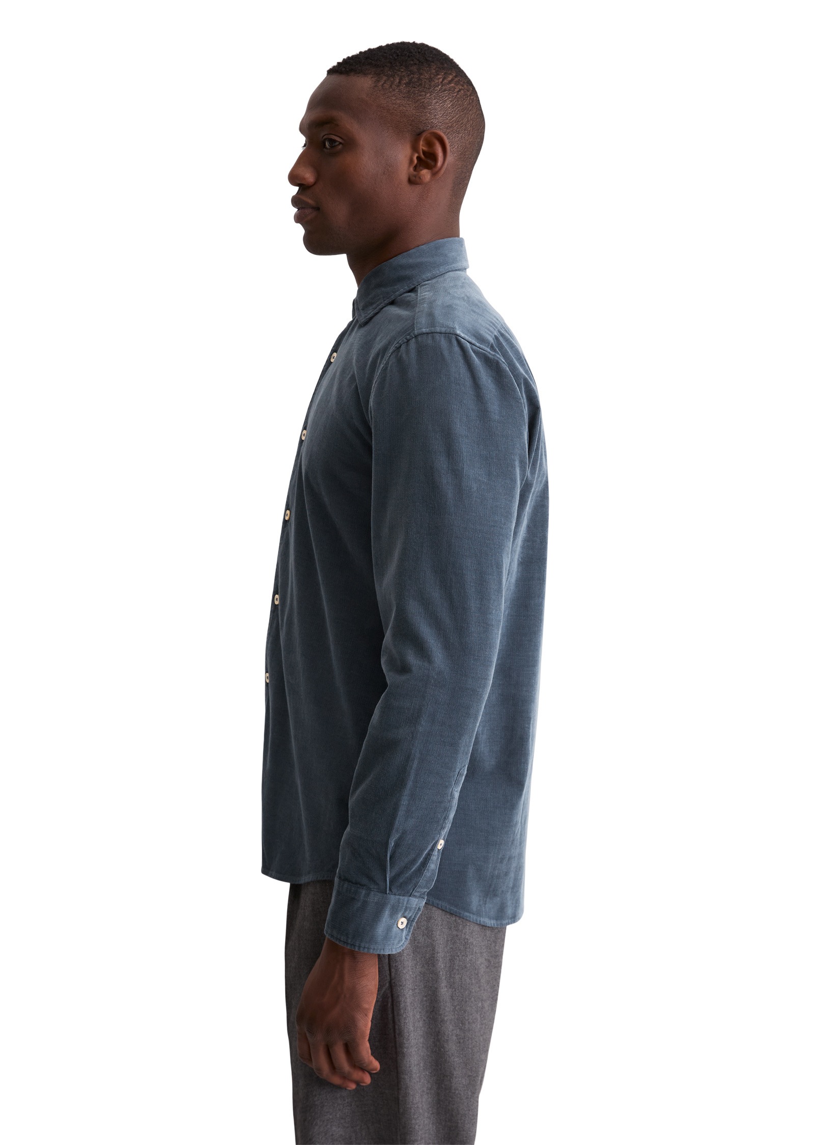 Marc OPolo Langarmhemd "mit feiner Rippenstruktur" günstig online kaufen