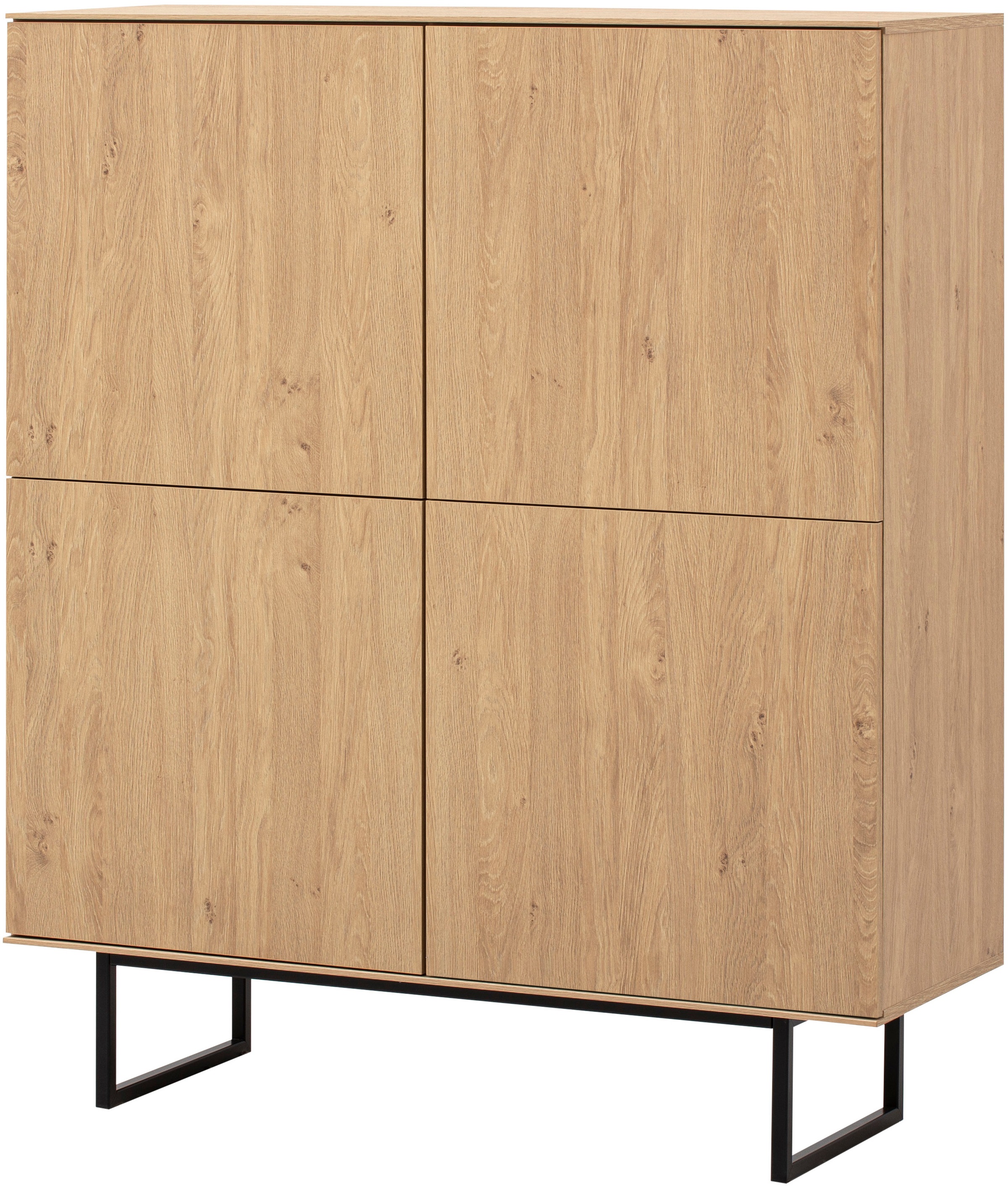 Home affaire Highboard »Lund, moderner Schrank, Kommode mit Kufengestell«, ausreichend Stauraum, vielseitig einsetzbar, 115 cm breit