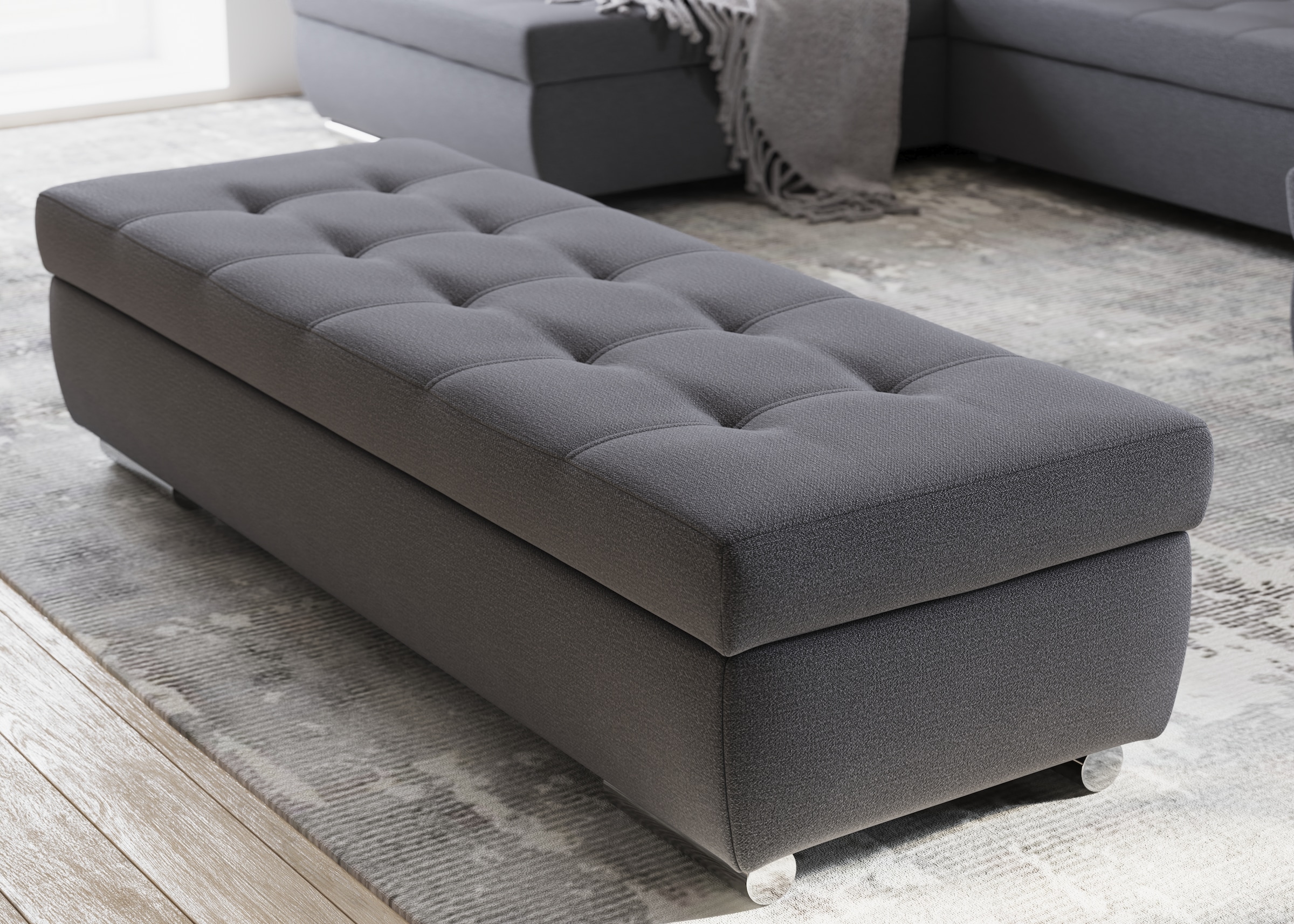 DOMO collection Hocker "Treviso XXL: B/T/H: 161/60/41 cm" mit Stauraum, auc günstig online kaufen