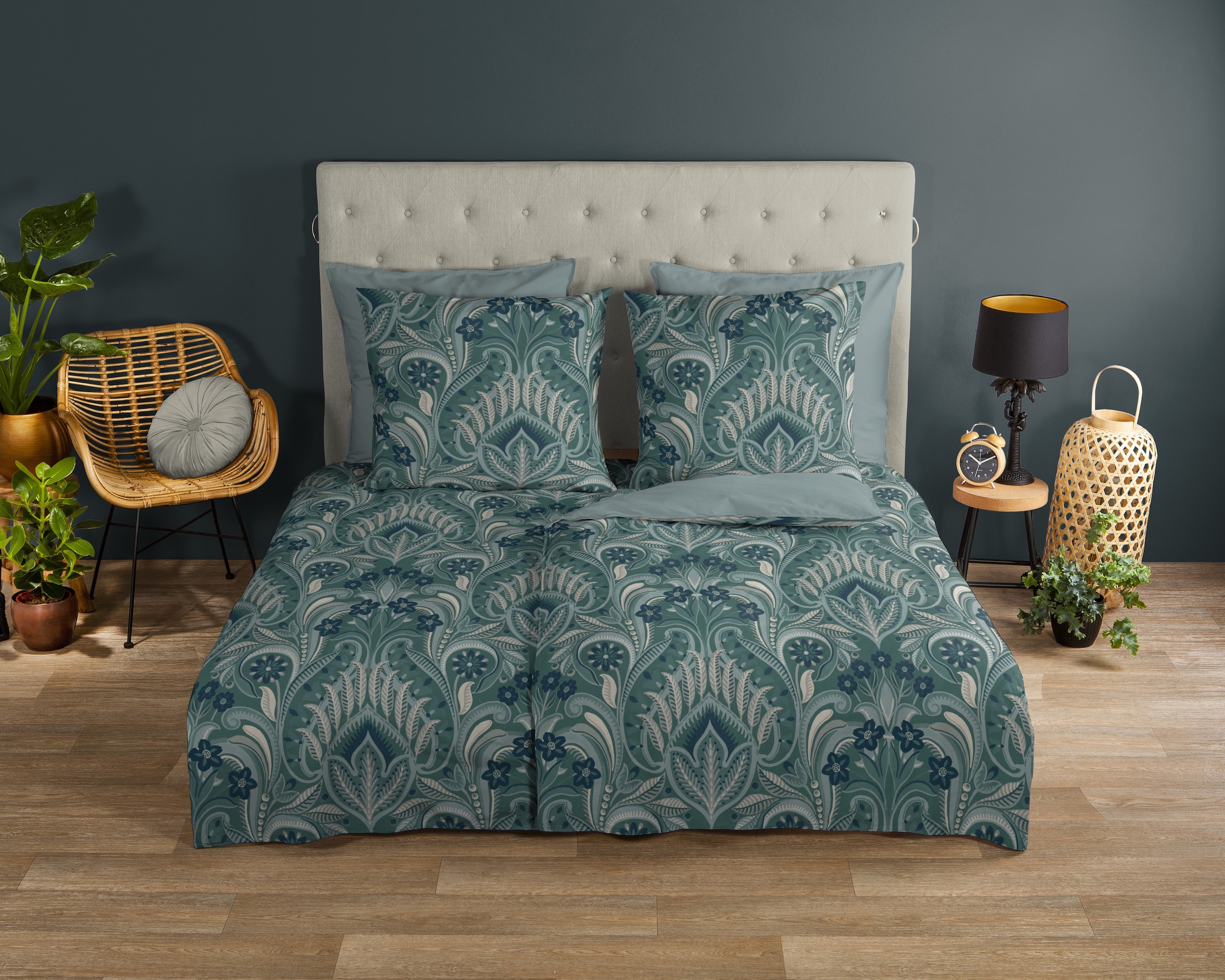 good morning Wendebettwäsche "Nolamu" 2 Stk. tlg. 100% Baumwolle, Renforcé, günstig online kaufen