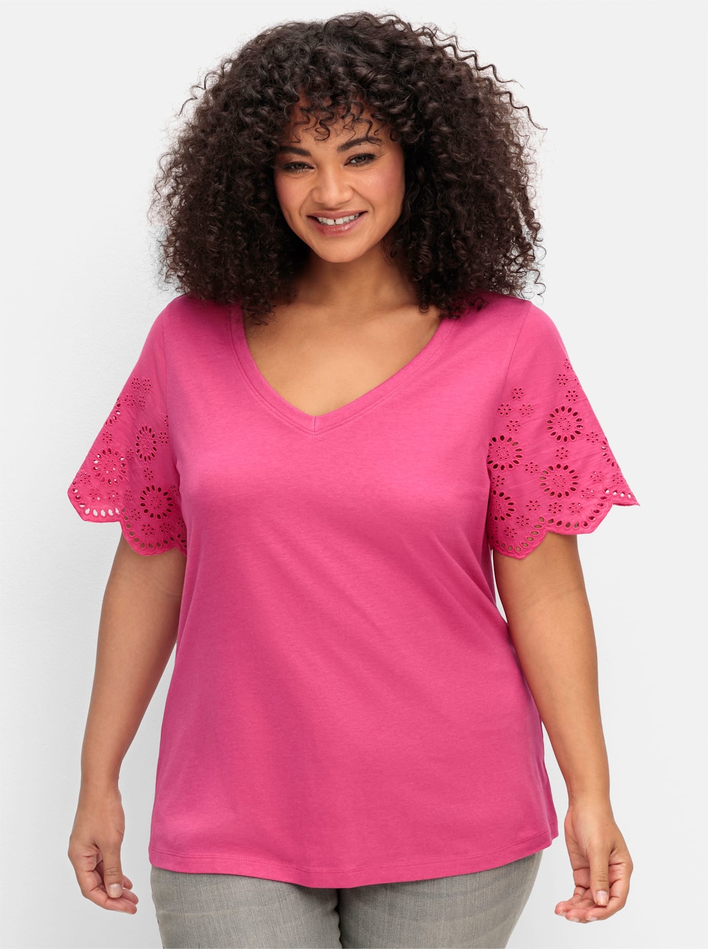 sheego by Joe Browns Kurzarmshirt "Shirt", (1 tlg.) günstig online kaufen