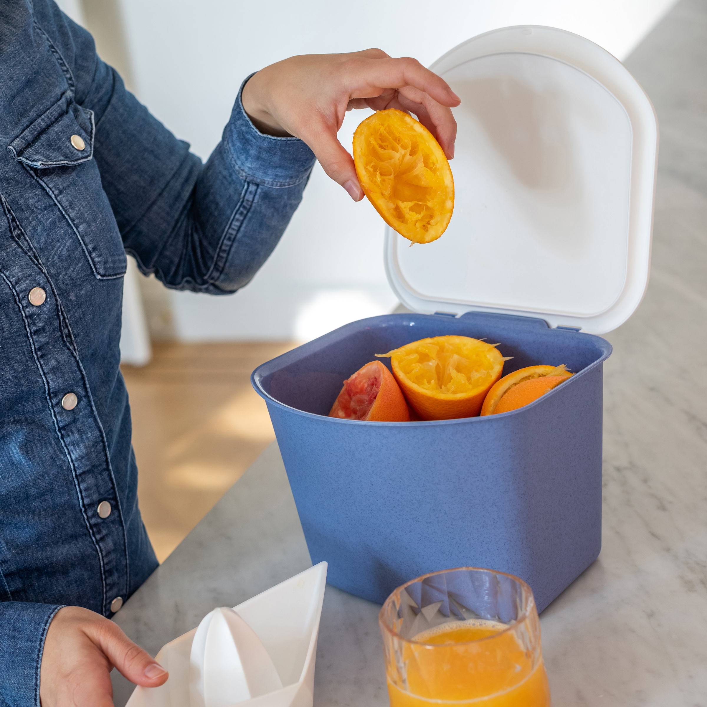 KOZIOL Biomülleimer »BIBO«, 1 Behälter, 100% recycelbar. Melaminfrei, made in Germany