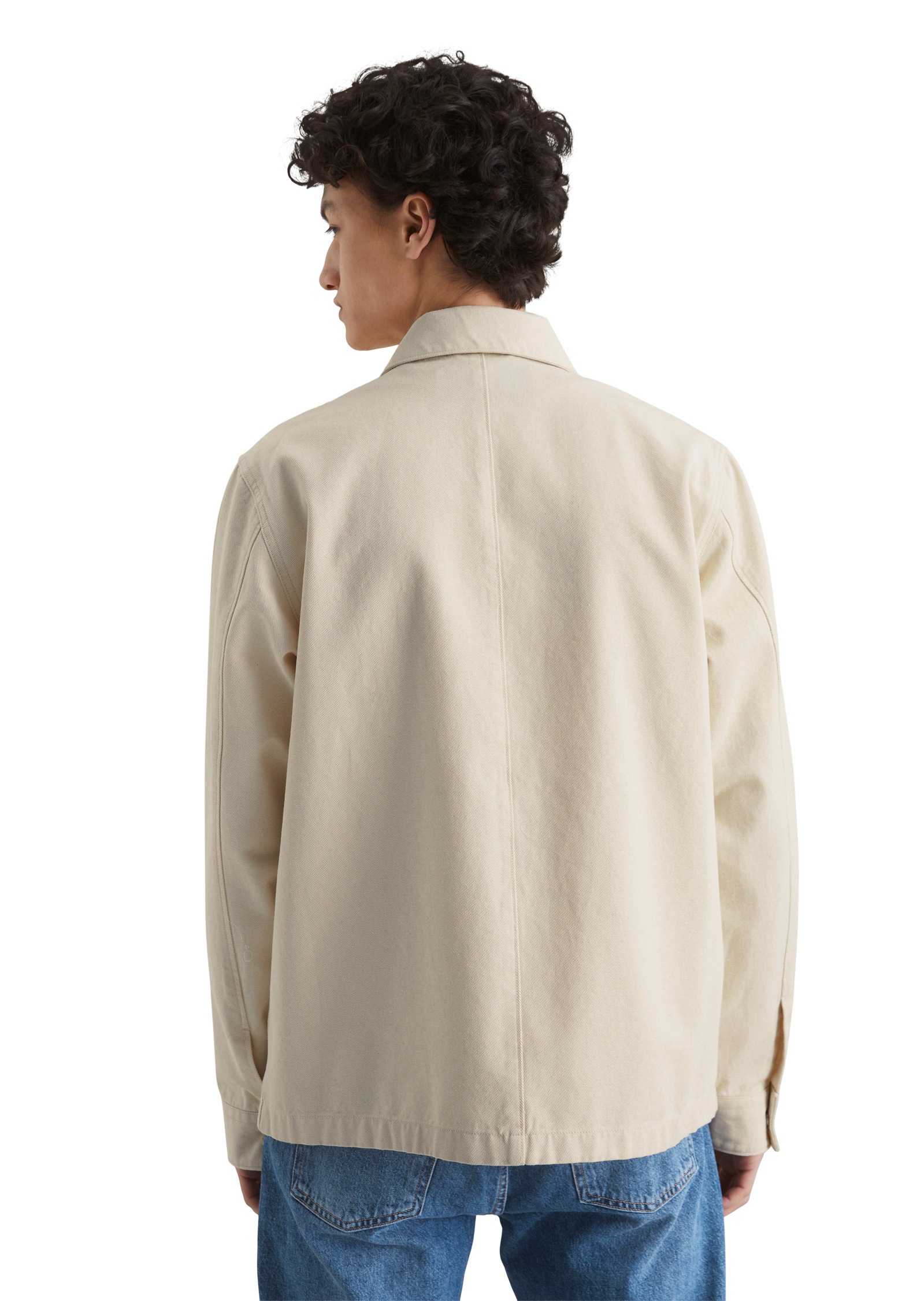 Marc O'Polo DENIM Kurzjacke »aus robustem Bio-Baumwoll-Twill«, ohne Kapuze
