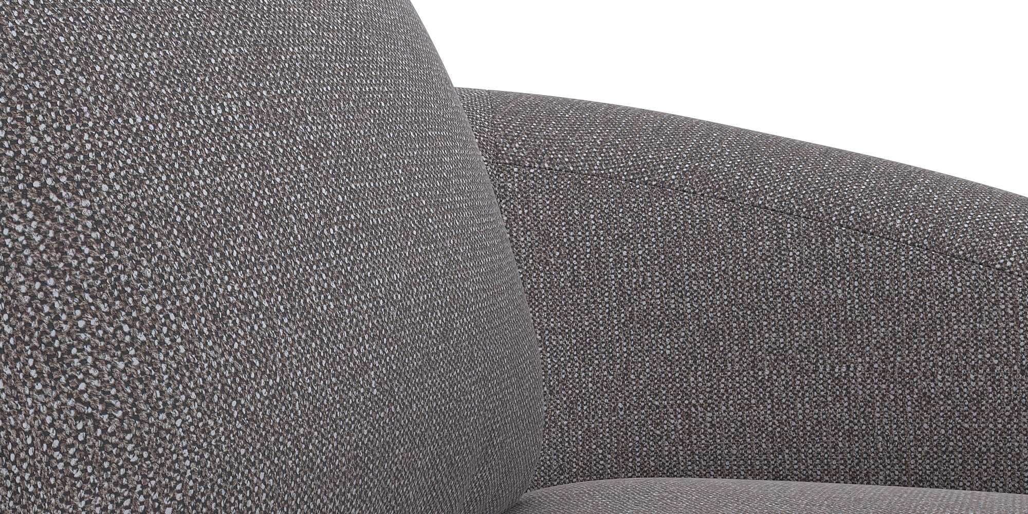 FLEXLUX Wohnlandschaft »Torino, rund, L-Form, Sofa-Ecke mit Recamiere, Longchair-Sofa«, Modernes, organisches Sofa-Design, Kaltschaum, Wellenunterfederung