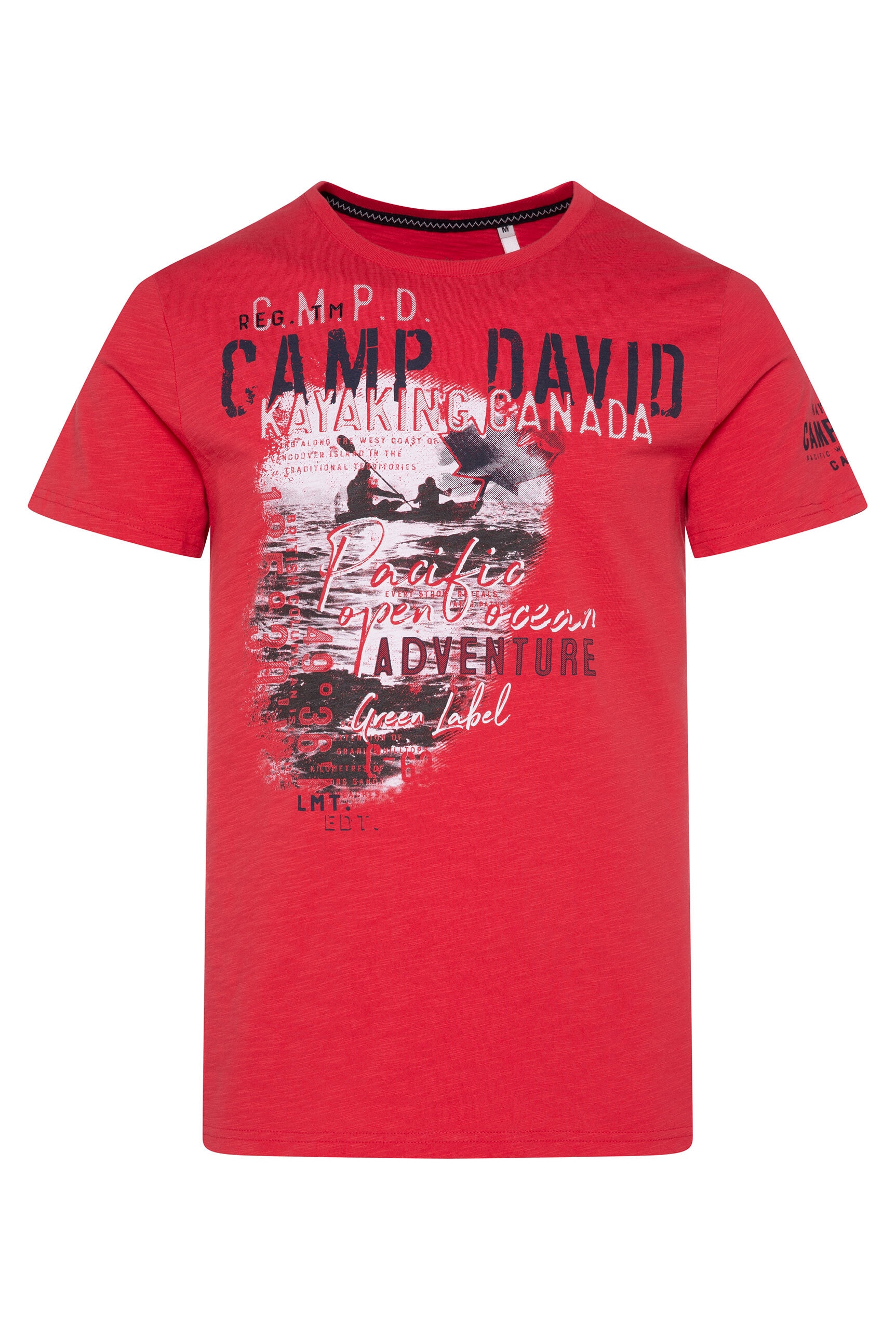 CAMP DAVID Rundhalsshirt, aus Baumwolle