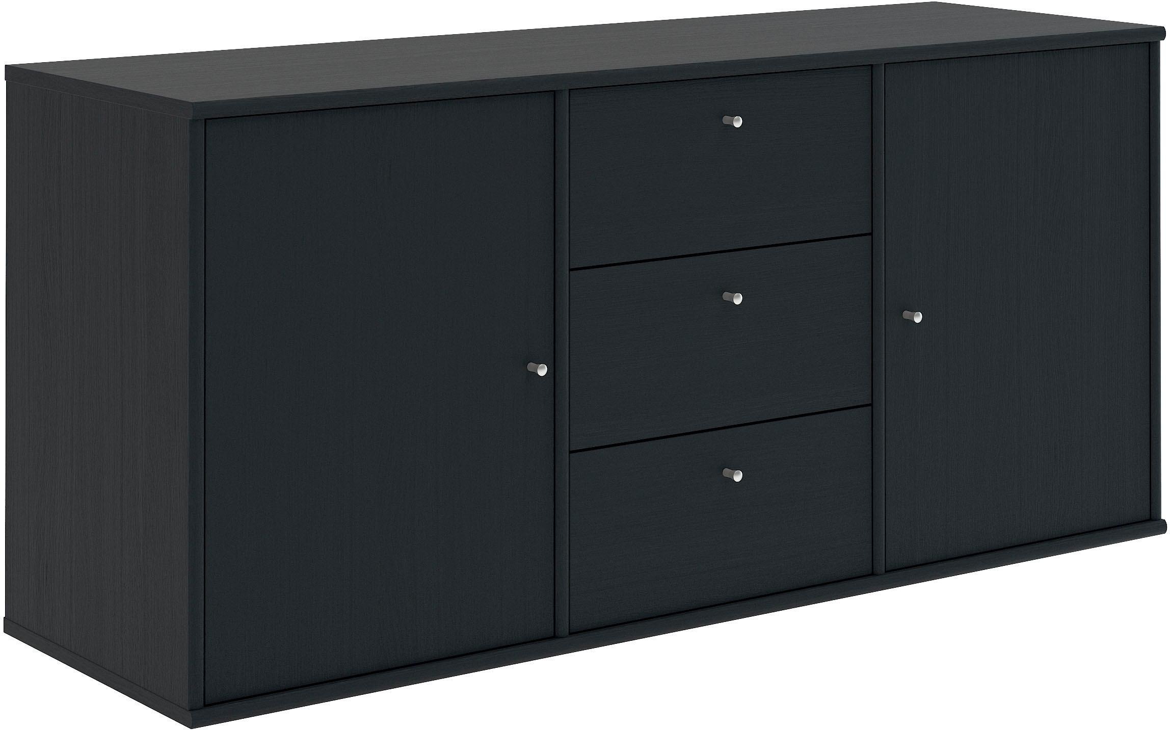 Hammel Furniture Sideboard hängend/stehend BAUR Schubladen, | und anpassungsbar Schrank, B: mit 133 Hochwertig Designmöbel Türen montierbar«, »Mistral, cm