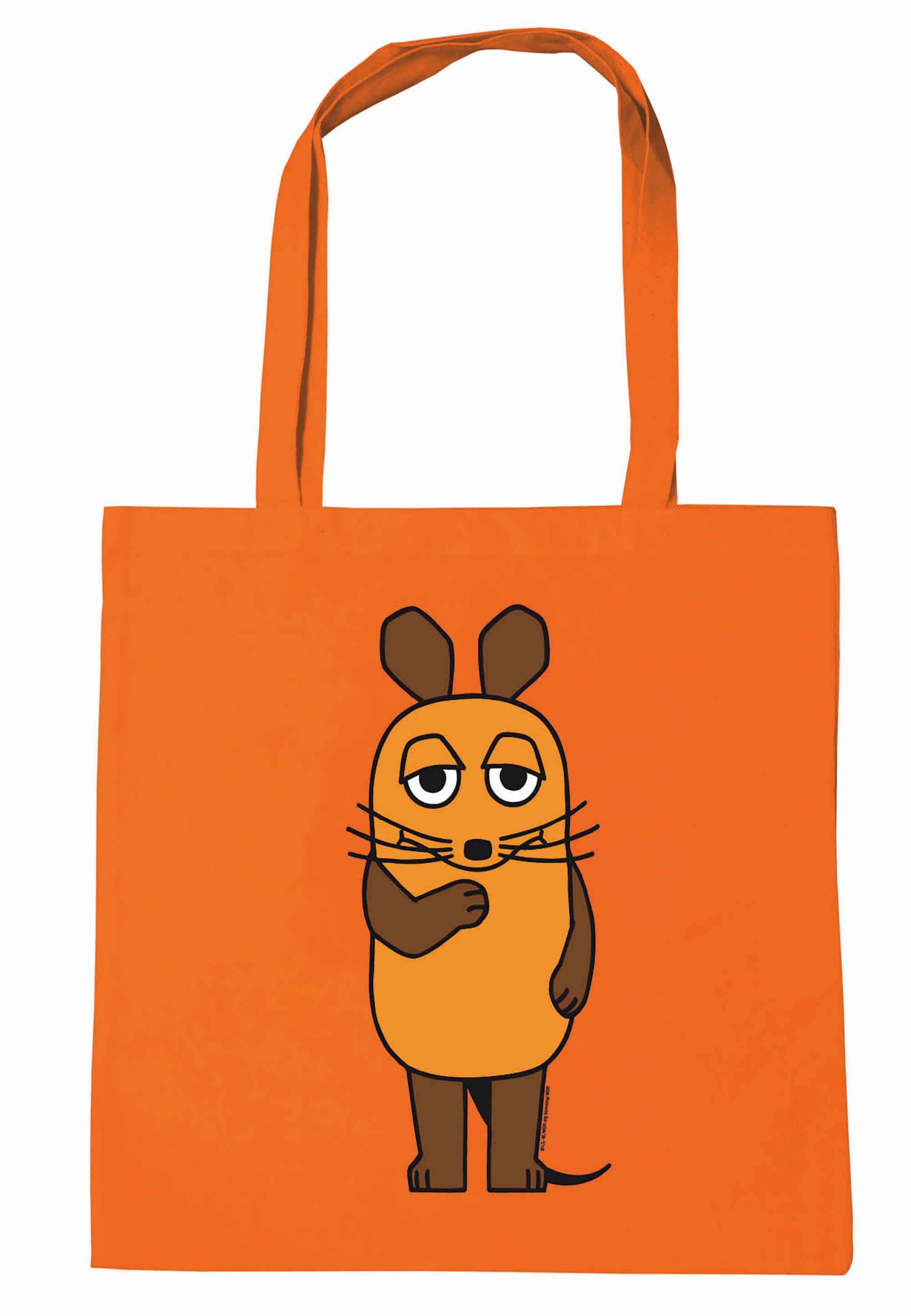 LOGOSHIRT Henkeltasche »Baumwolltasche Die Sendung mit der Maus«, mit Sendung mit der Maus-Logo