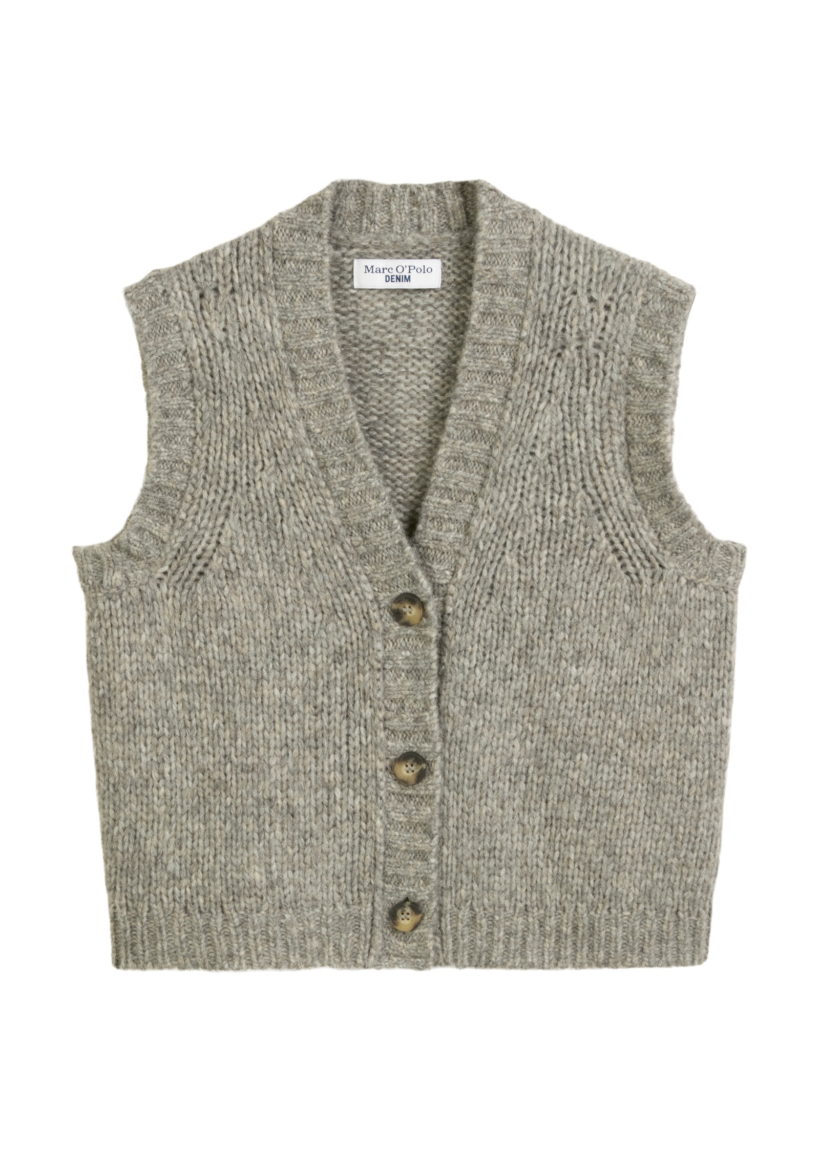 Marc O'Polo DENIM Strickweste »aus kuscheligem Schurwolle-Alpaka-Mix«