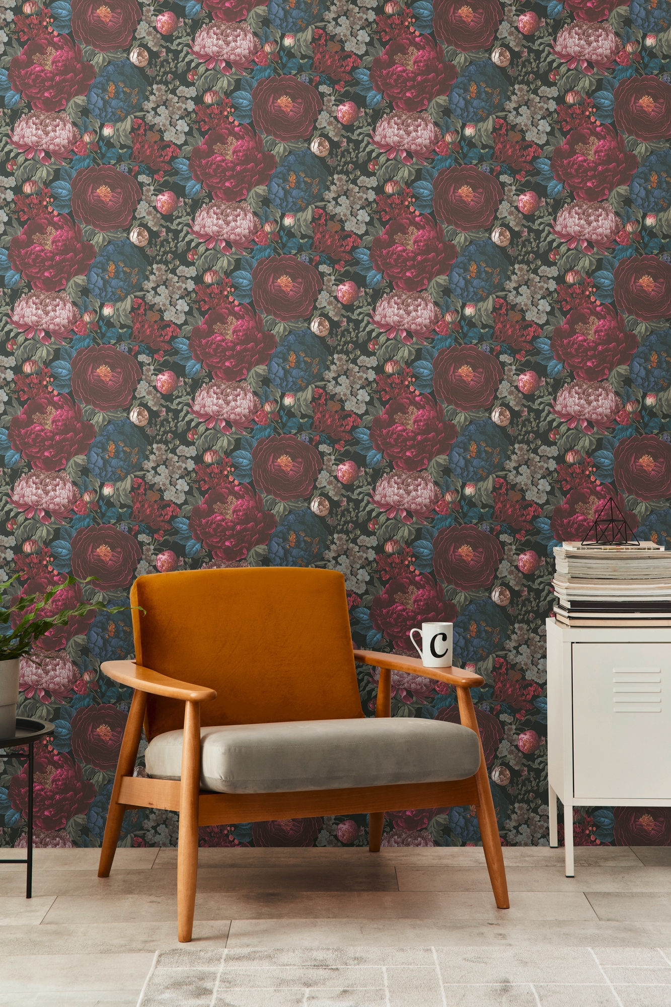 living walls Vliestapete "Michalsky 6 florale Tapete Mustertapete Blumen Blumen" matt glatt Vliestapete Blumentapete für Schlafzimmer Küche Wohnzimmer Floral Flur