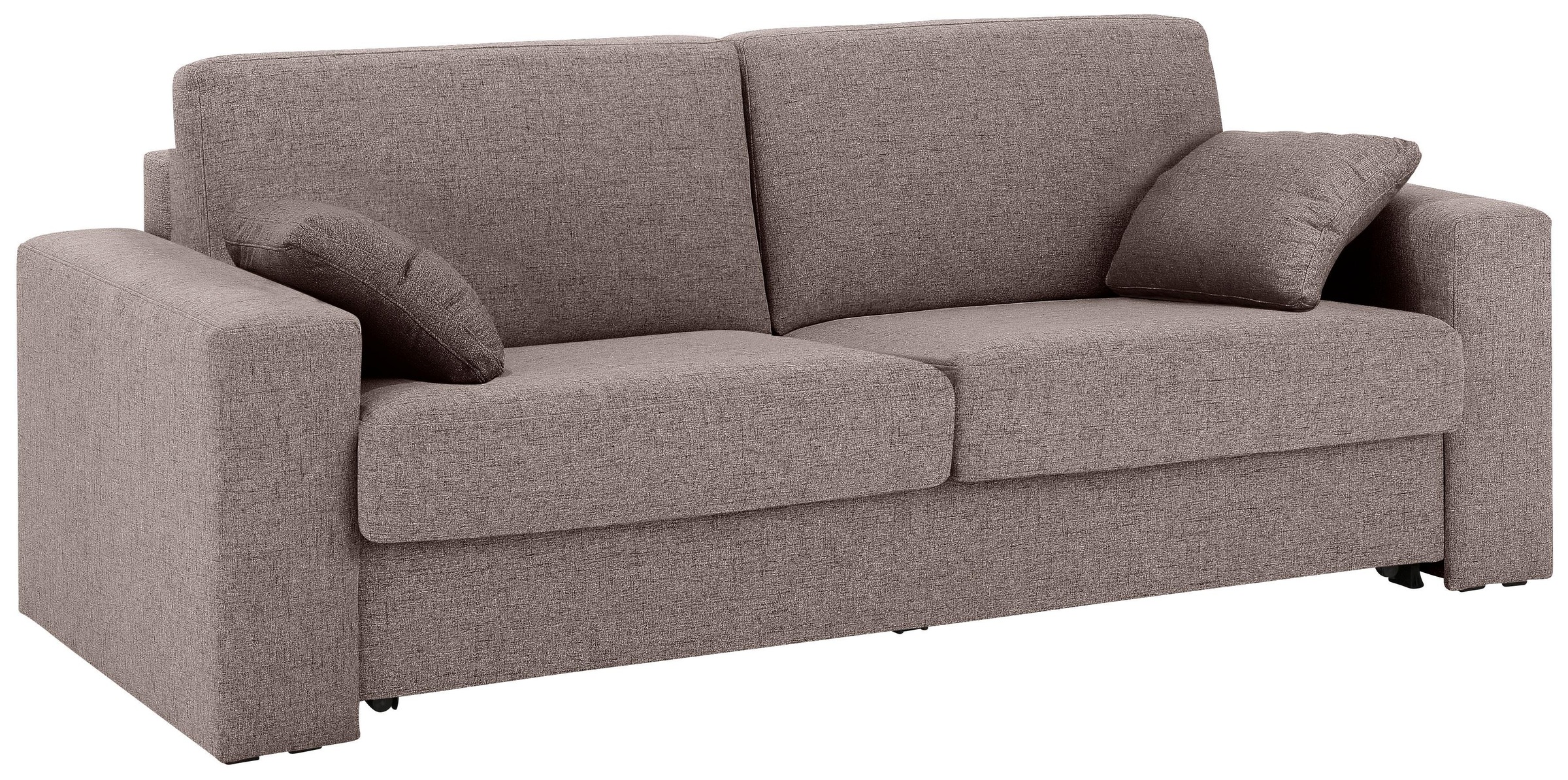 Home affaire Schlafsofa "Roma Matratzenhöhe 14 cm", Dauerschlaffunktion, mit Unterfederung, Lattenrost, Matratze