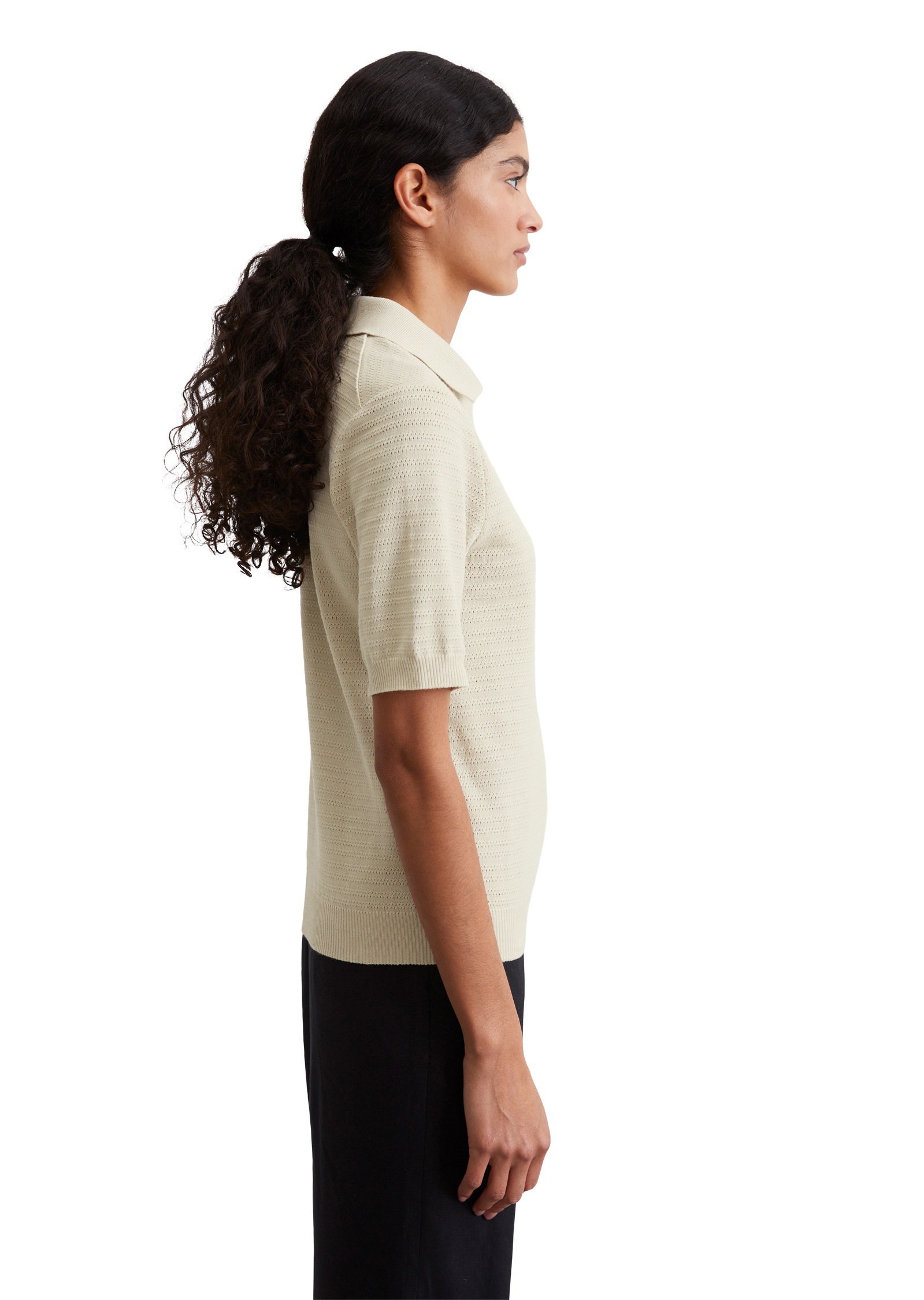 Marc OPolo Poloshirt "aus Ajour-Jersey" günstig online kaufen