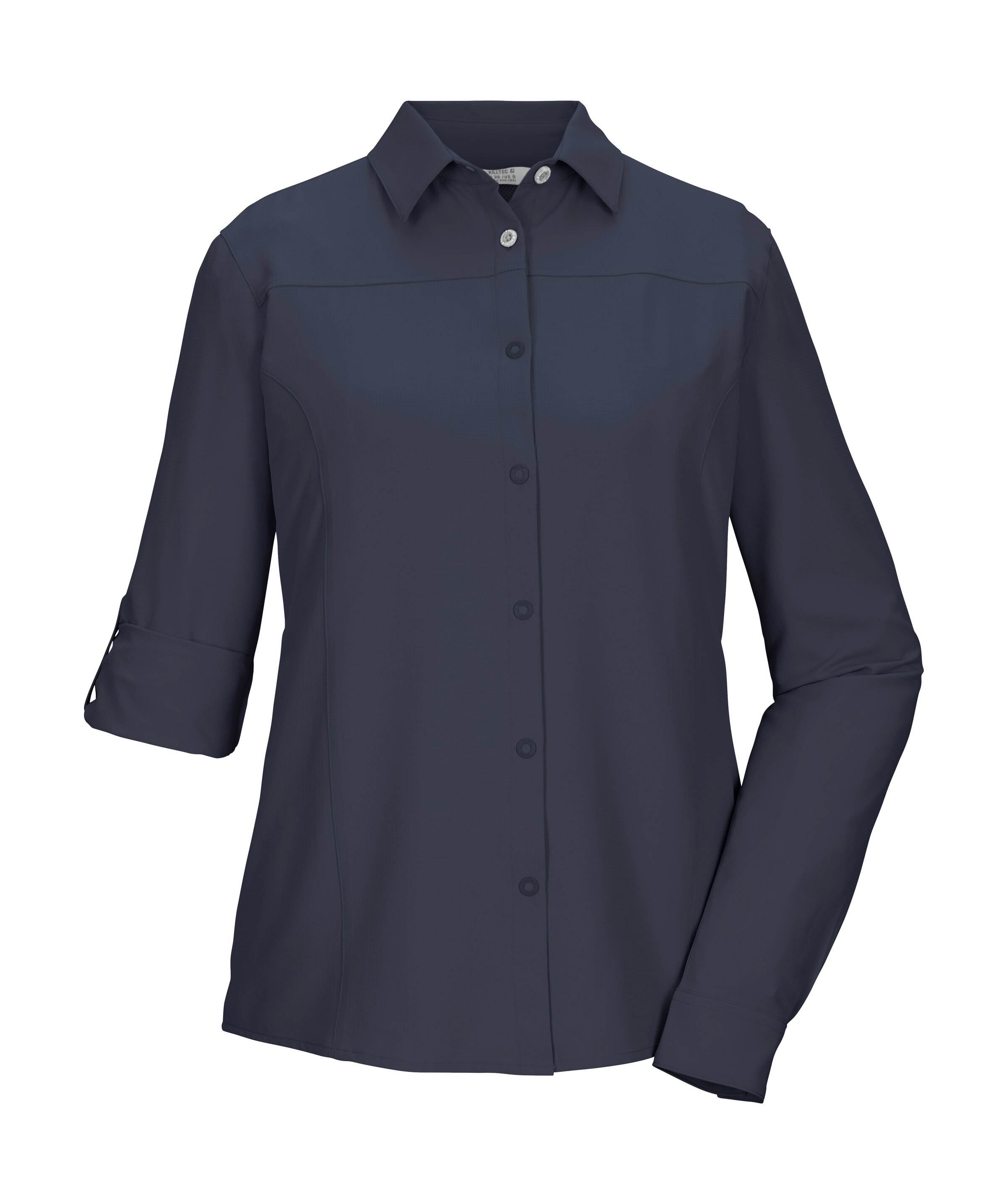 Killtec Funktionshemd "KOS 61 WMN WVN SHRT" Schnelltrocknende, krempelbare Damen Funktionsbluse