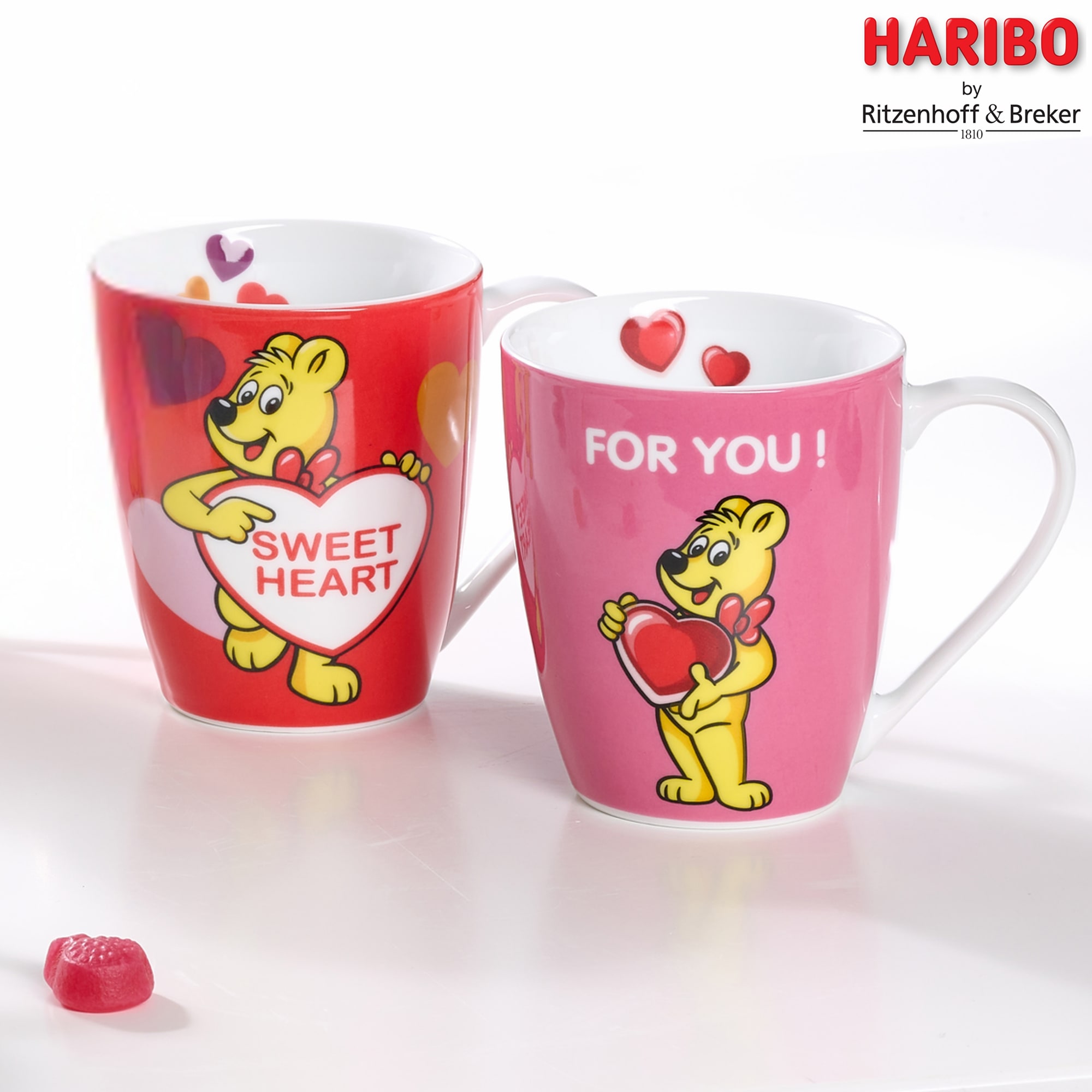 Ritzenhoff & Breker Becher »HARIBO Sweet Heart, 360 ml«, (1 tlg.), spülmaschinenfest