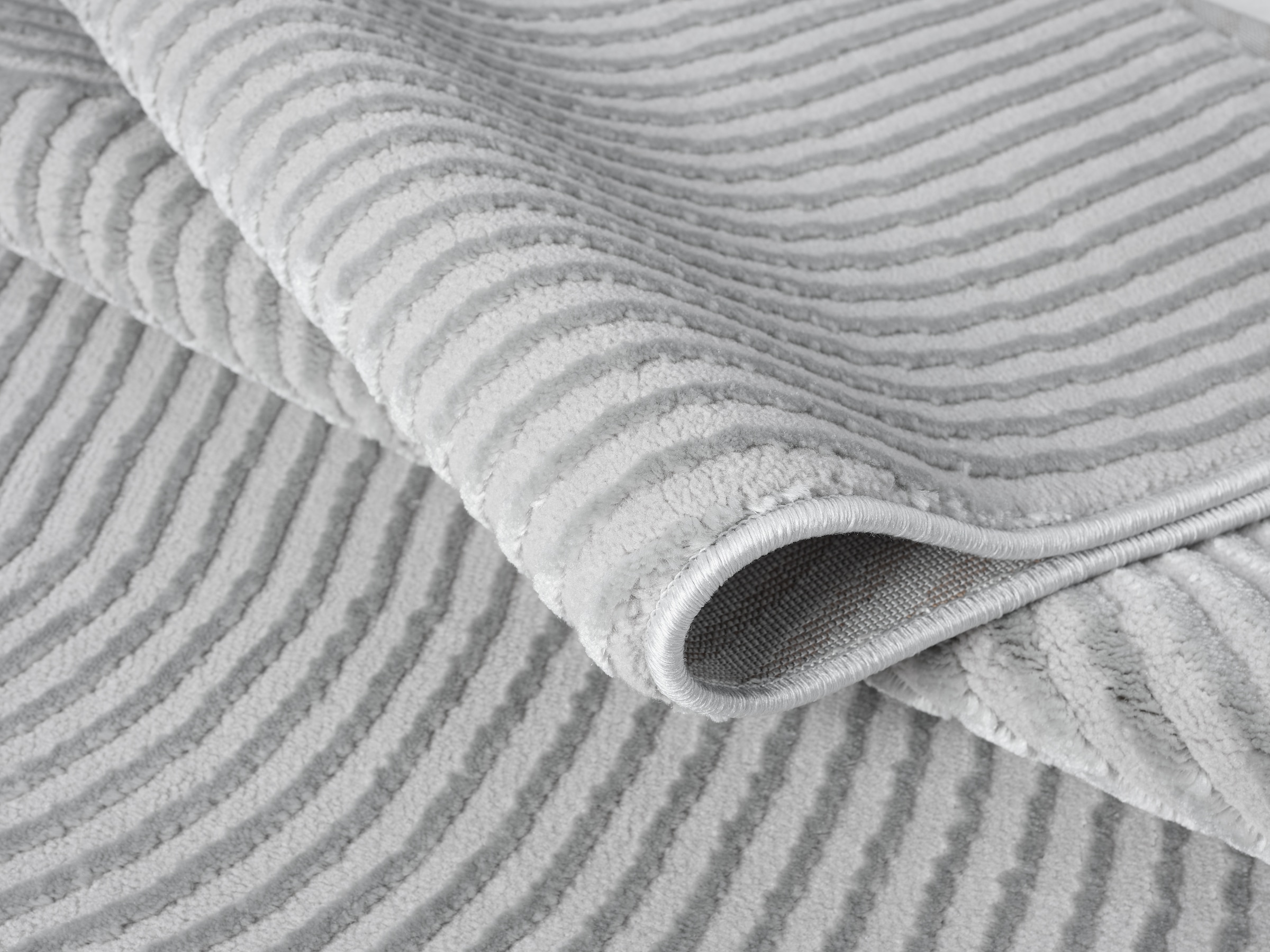OTTO home Teppich »Bentori«, rechteckig, 11 mm Höhe, Modernes Design mit Boho-Charme, Scandi, Zen, Hoch-Tief-Struktur