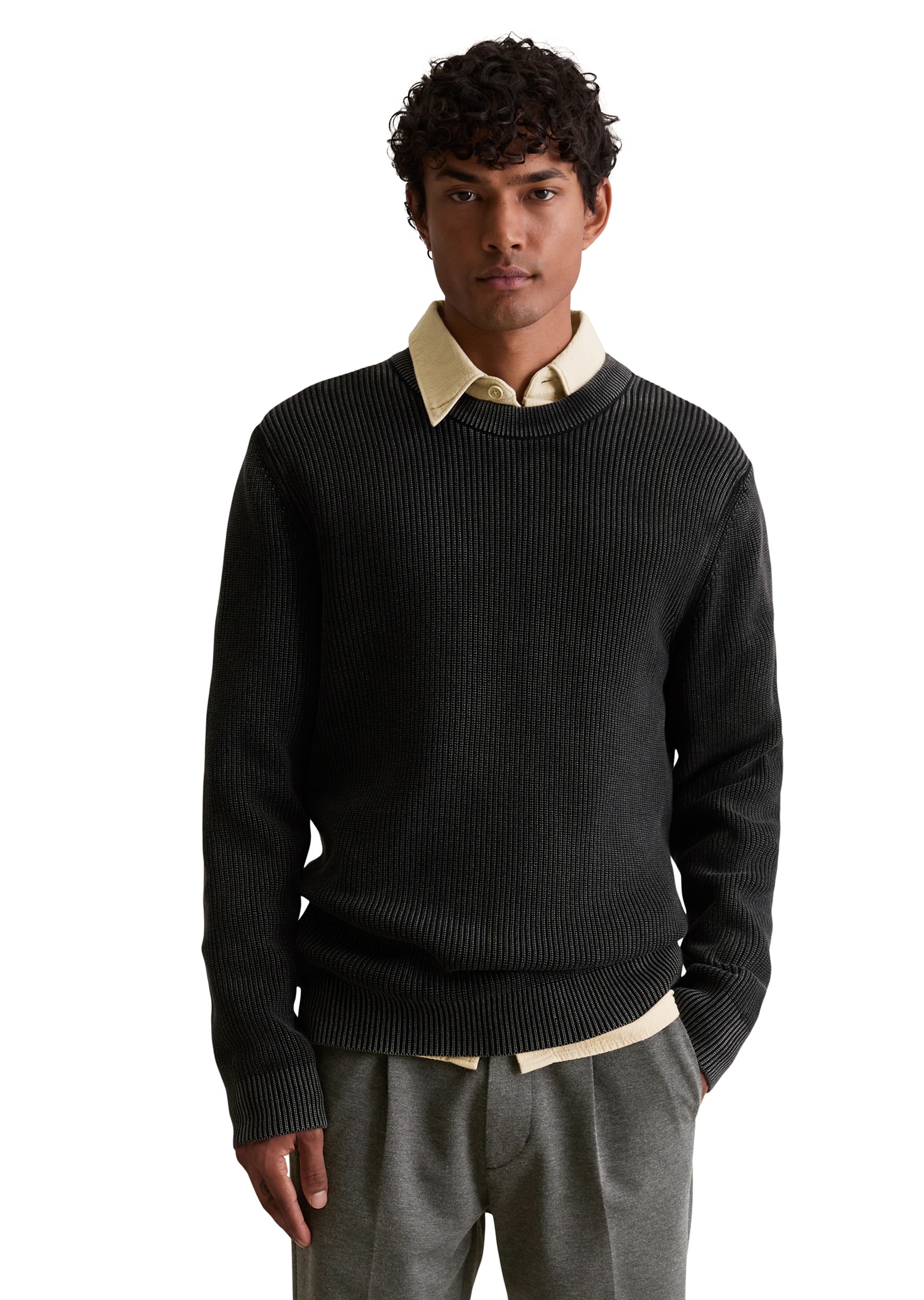 Marc OPolo DENIM Rundhalspullover "mit speziellem Farbeffekt" günstig online kaufen