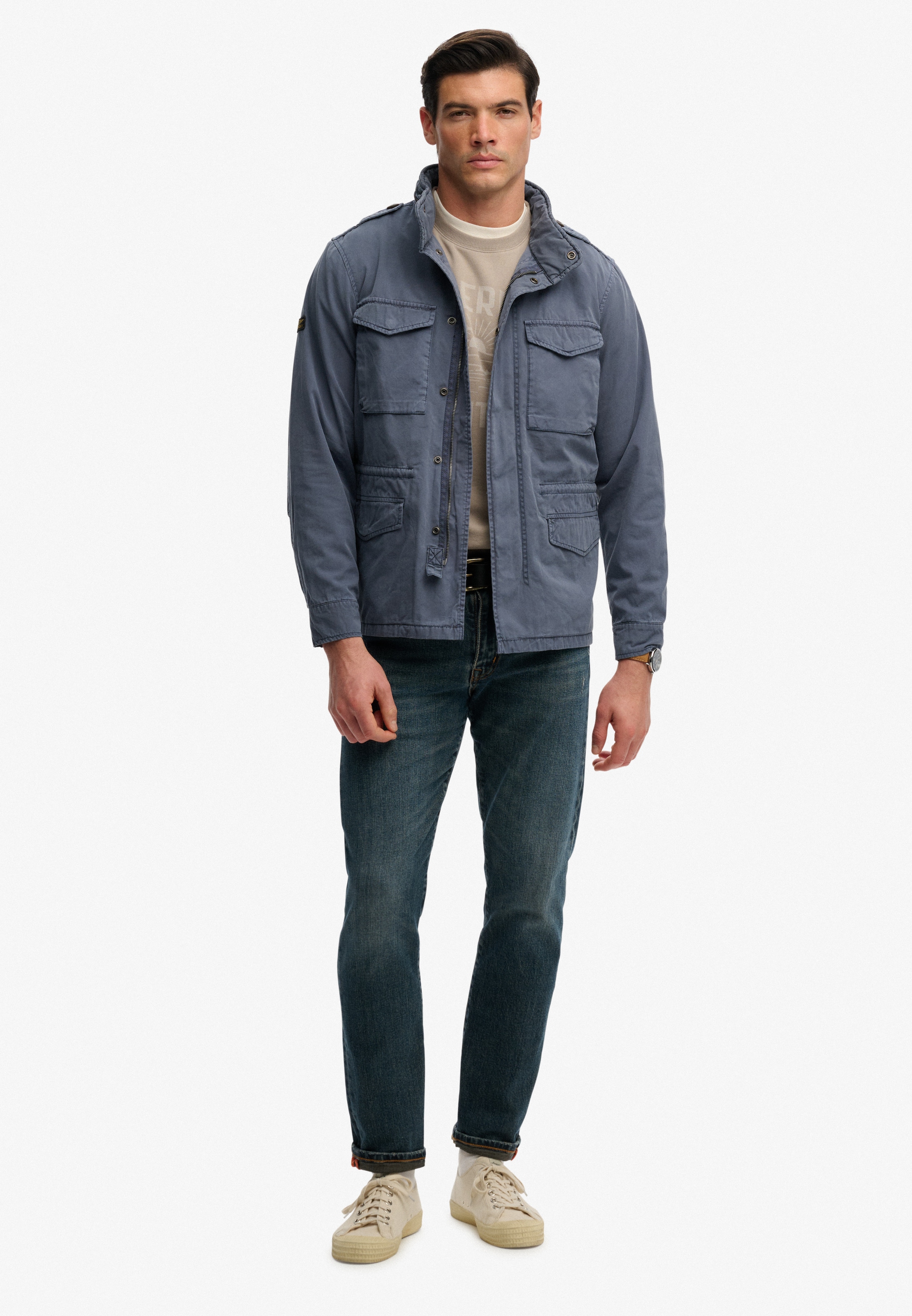Superdry Parka »COTTON M65 JACKET« ohne Kapuze