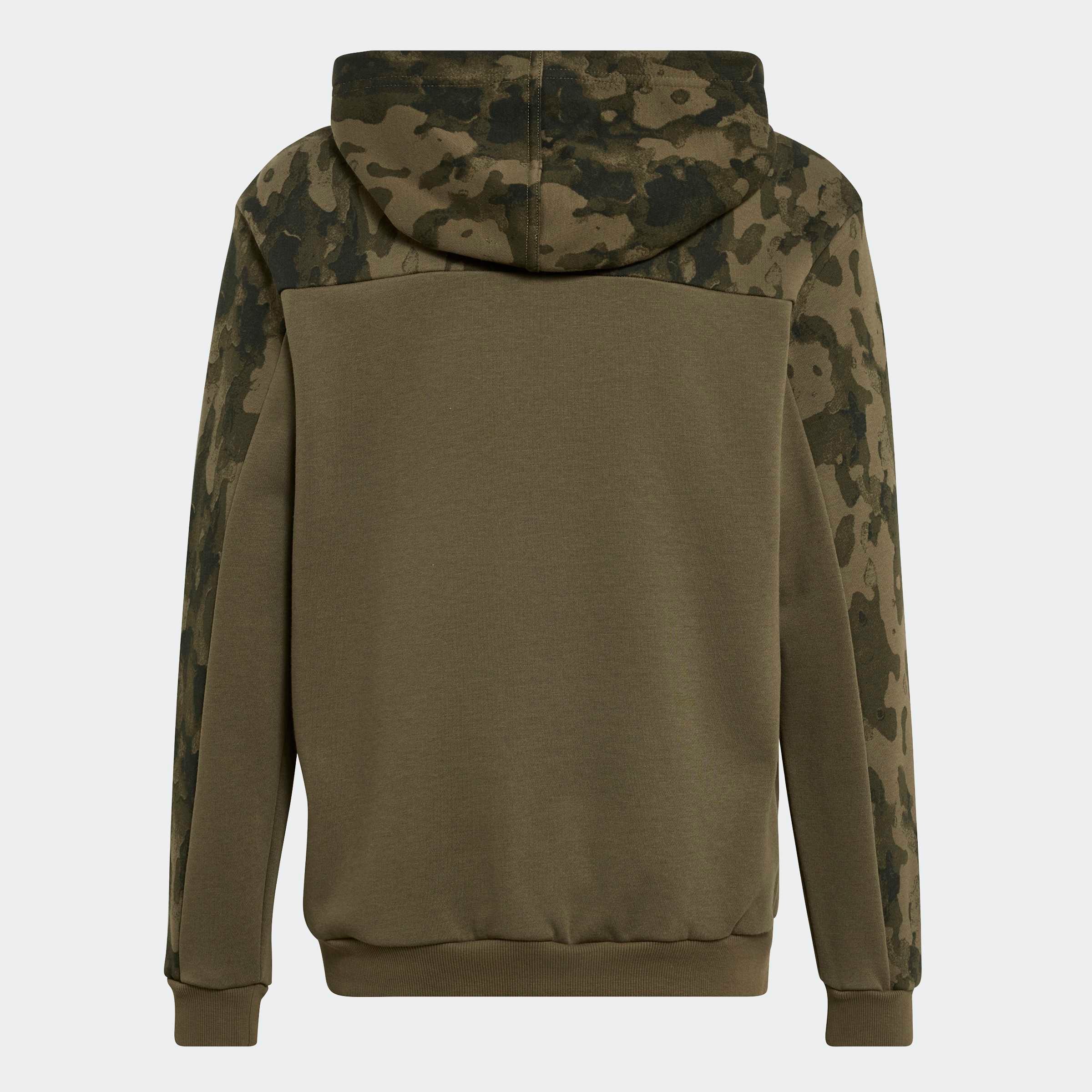 adidas Sportswear Kapuzensweatshirt »SEASONAL ESSENTIALS KIDS HOODIE, CAMOUFLAGE, FRENCH TERRY«, für Kinder, mit Rundhalsausschnitt, ohne Verschluss, in normaler Länge
