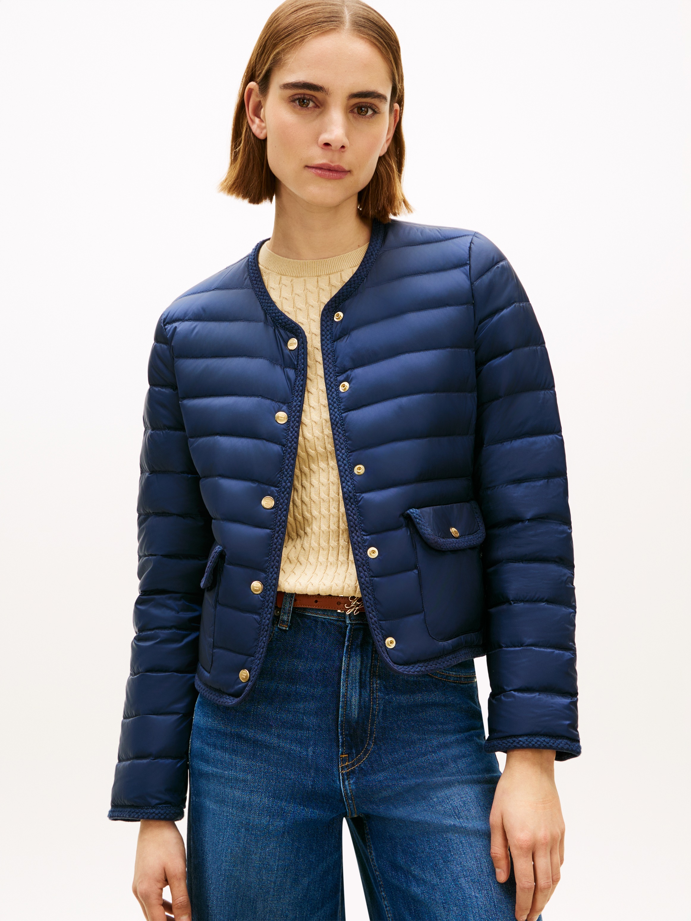 Tommy Hilfiger Steppjacke "FEMININE LW DOWN JACKET" mit aufgesetzten Tasche günstig online kaufen
