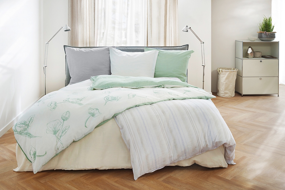 Primera Bettwäsche »Halbleinen-Bettwäsche« 2 tlg. tlg. 55% Baumwolle, 45% Leinen