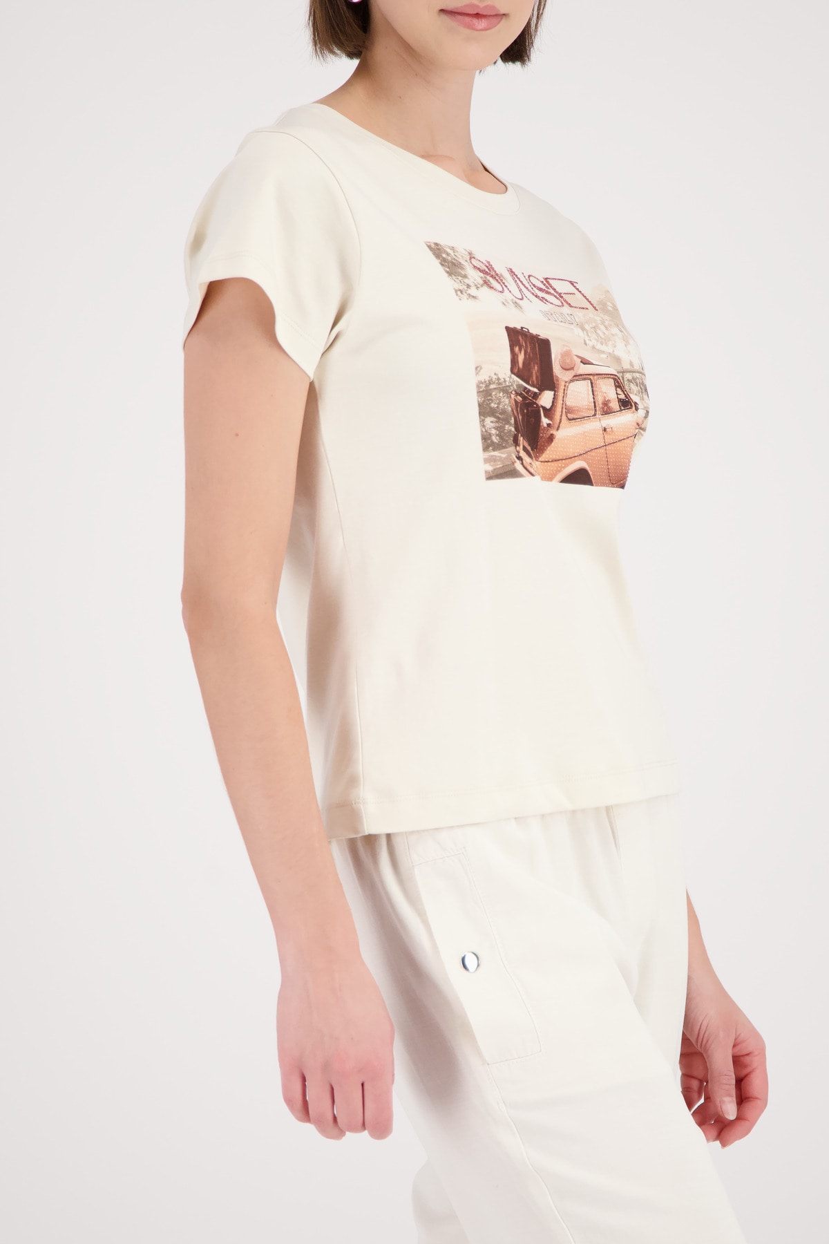 Monari T-Shirt »Shirt Auto« Regular fit mit Autoprint