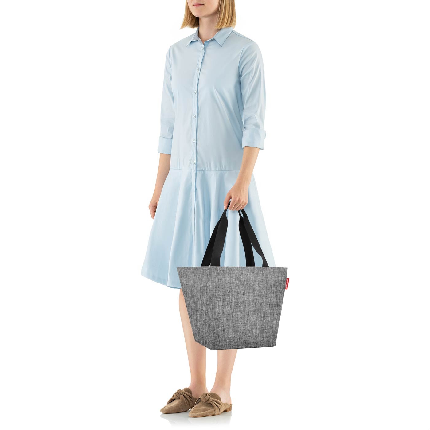 REISENTHEL® Shopper »shopper M« Öffnung mit Reißverschluss, Quadratischer Boden, kleine Innentasche