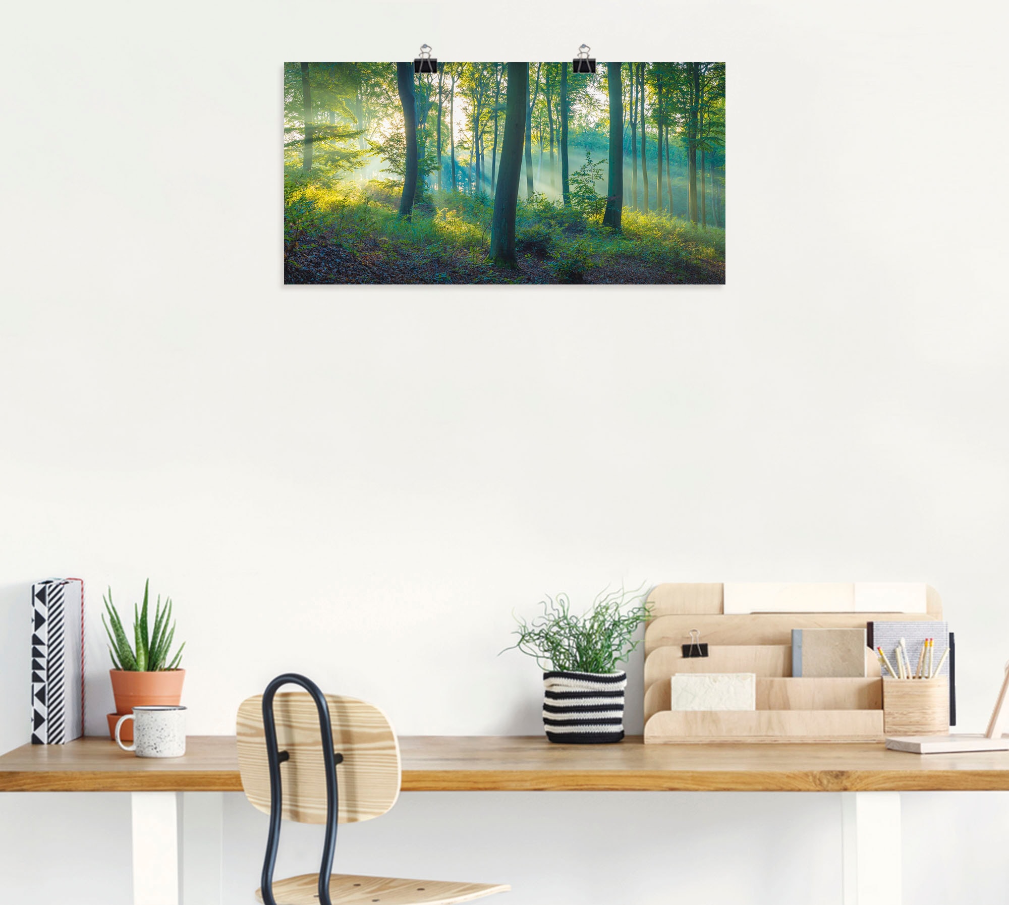 Artland Wandbild »Wald Panorama«, Waldbilder, (1 St.), als Alubild, Outdoorbild, Leinwandbild, Poster, Wandaufkleber